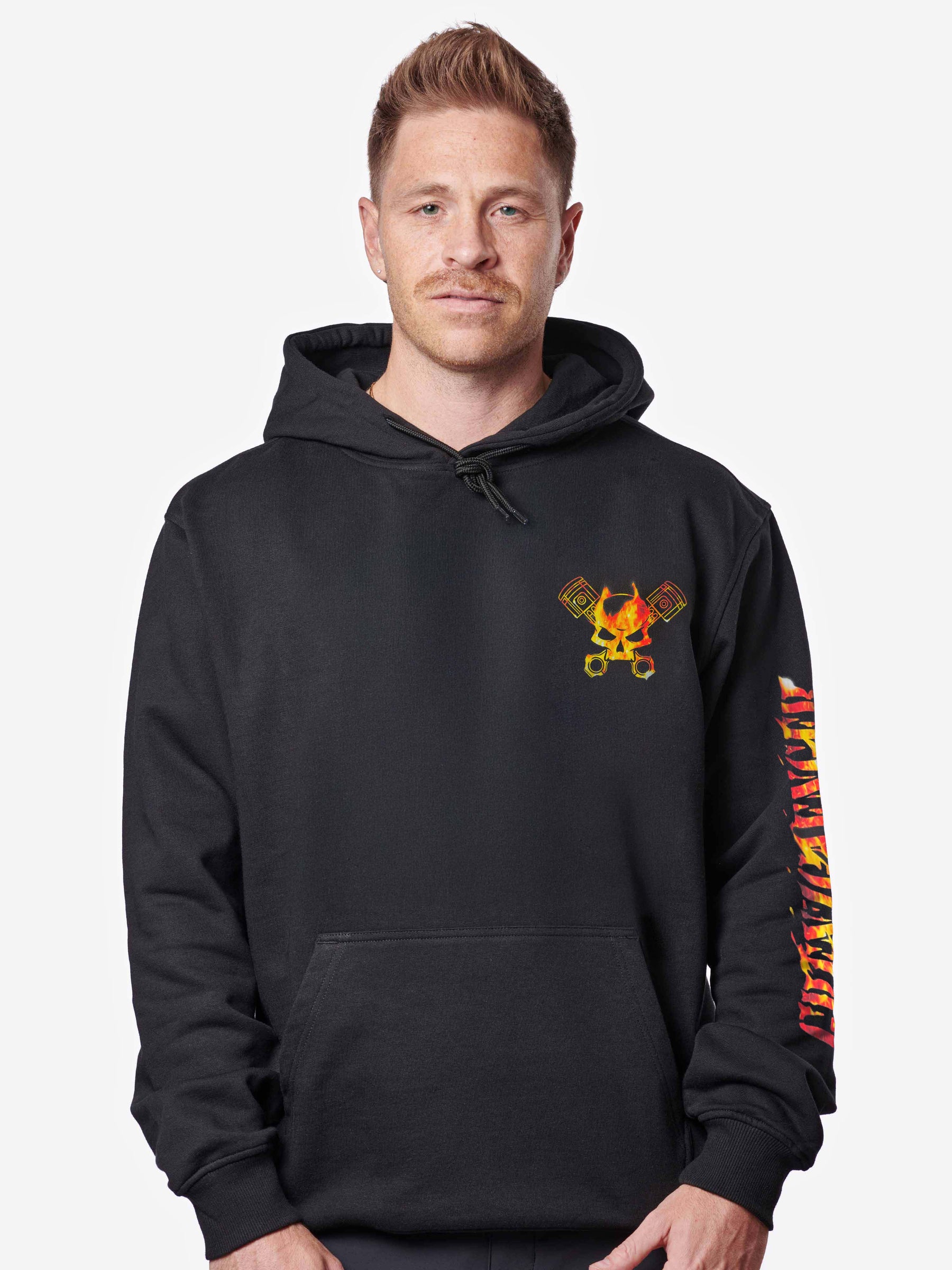 24h Fire Skull Hoodie