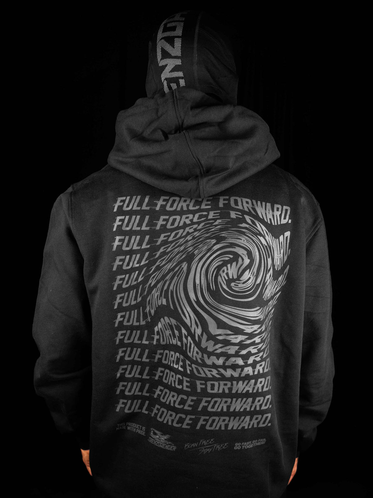 All Black Triple F Hoodie