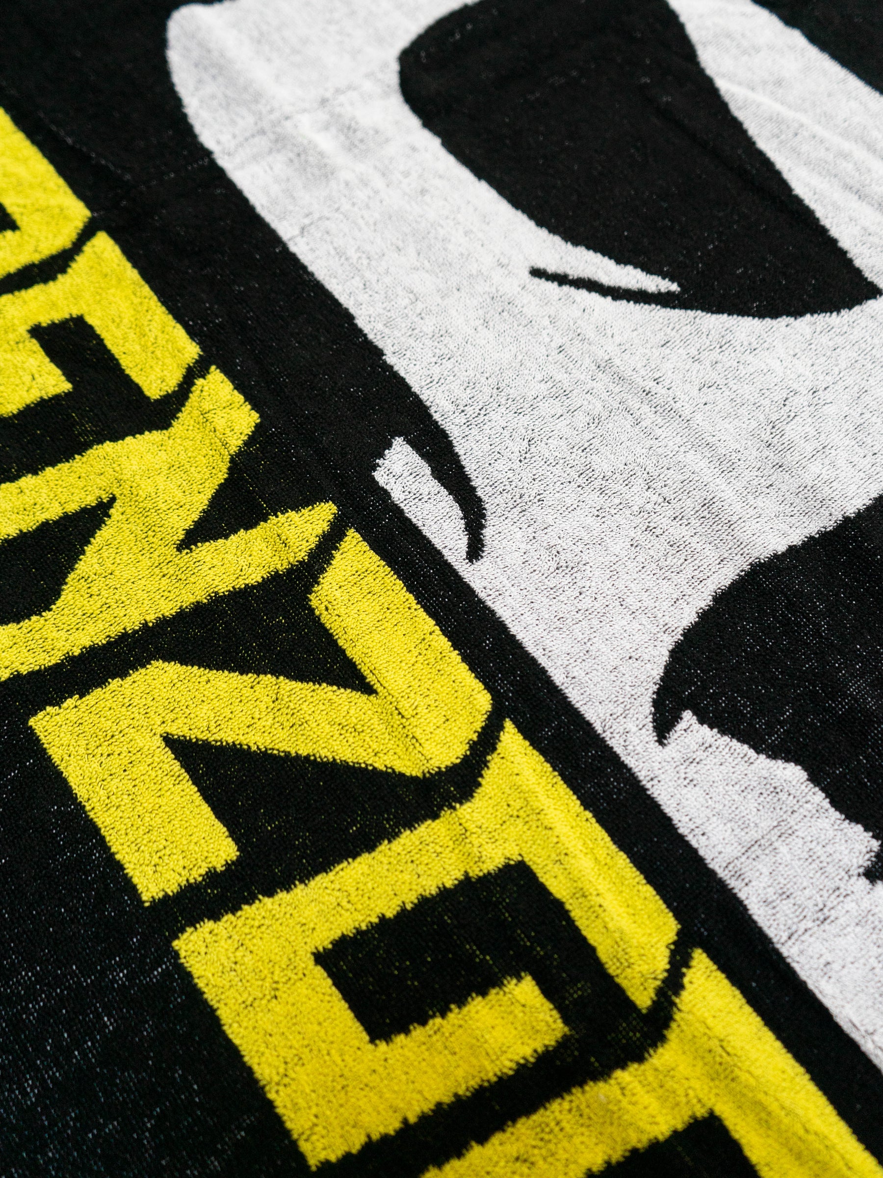 Beach Towel - Close Up Black