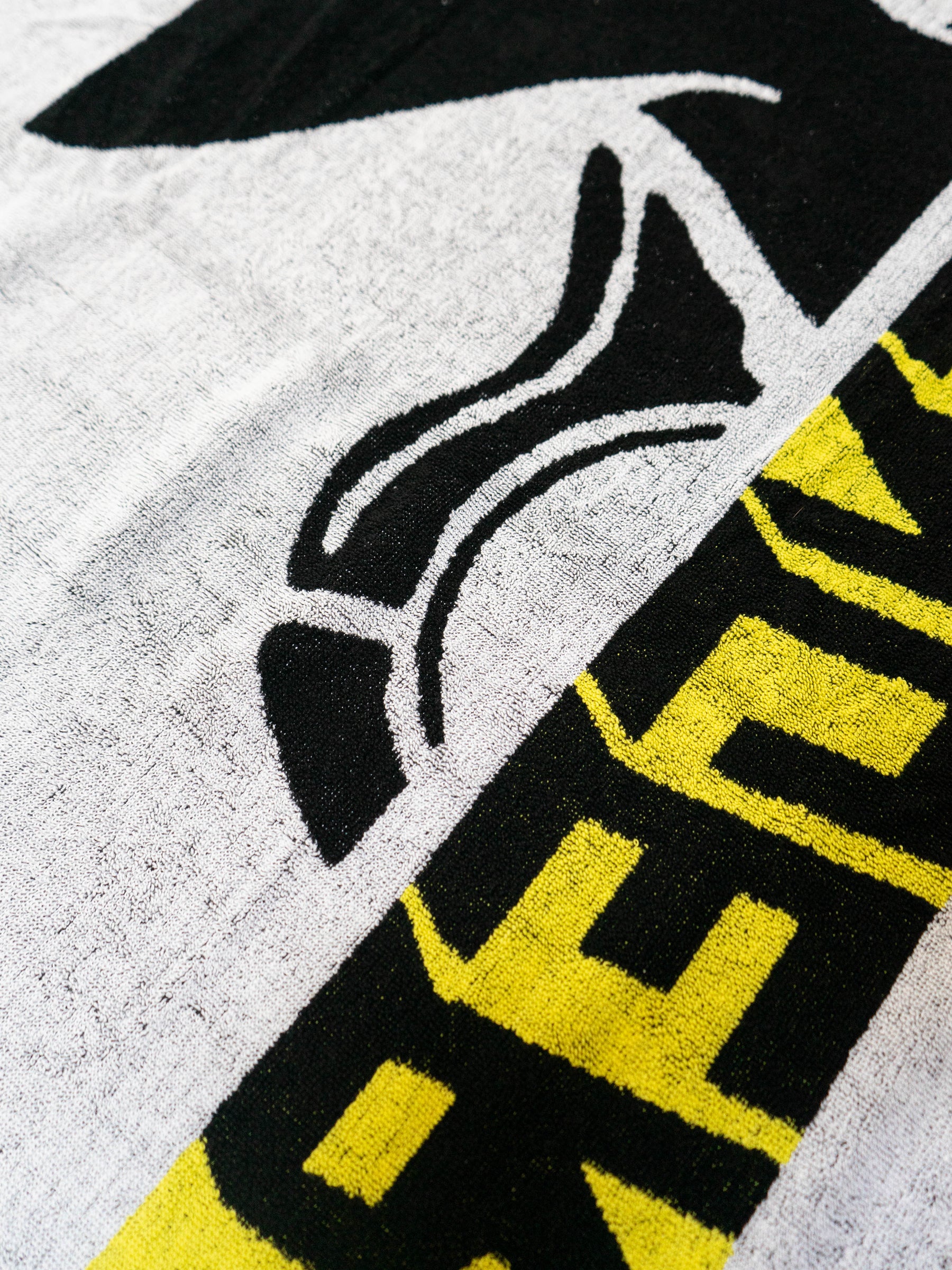 Beach Towel - Close Up Black