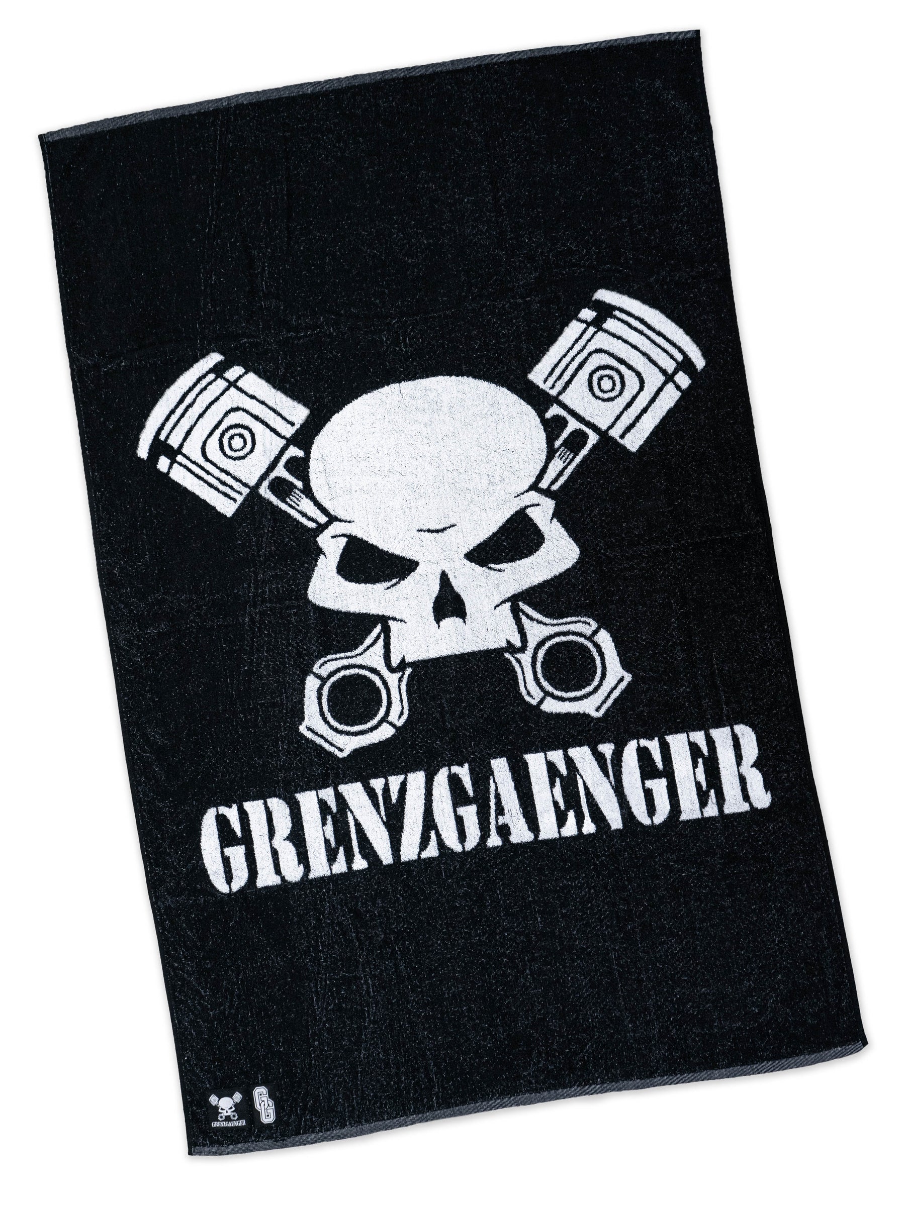 Beach Towel - Classic Skull Black