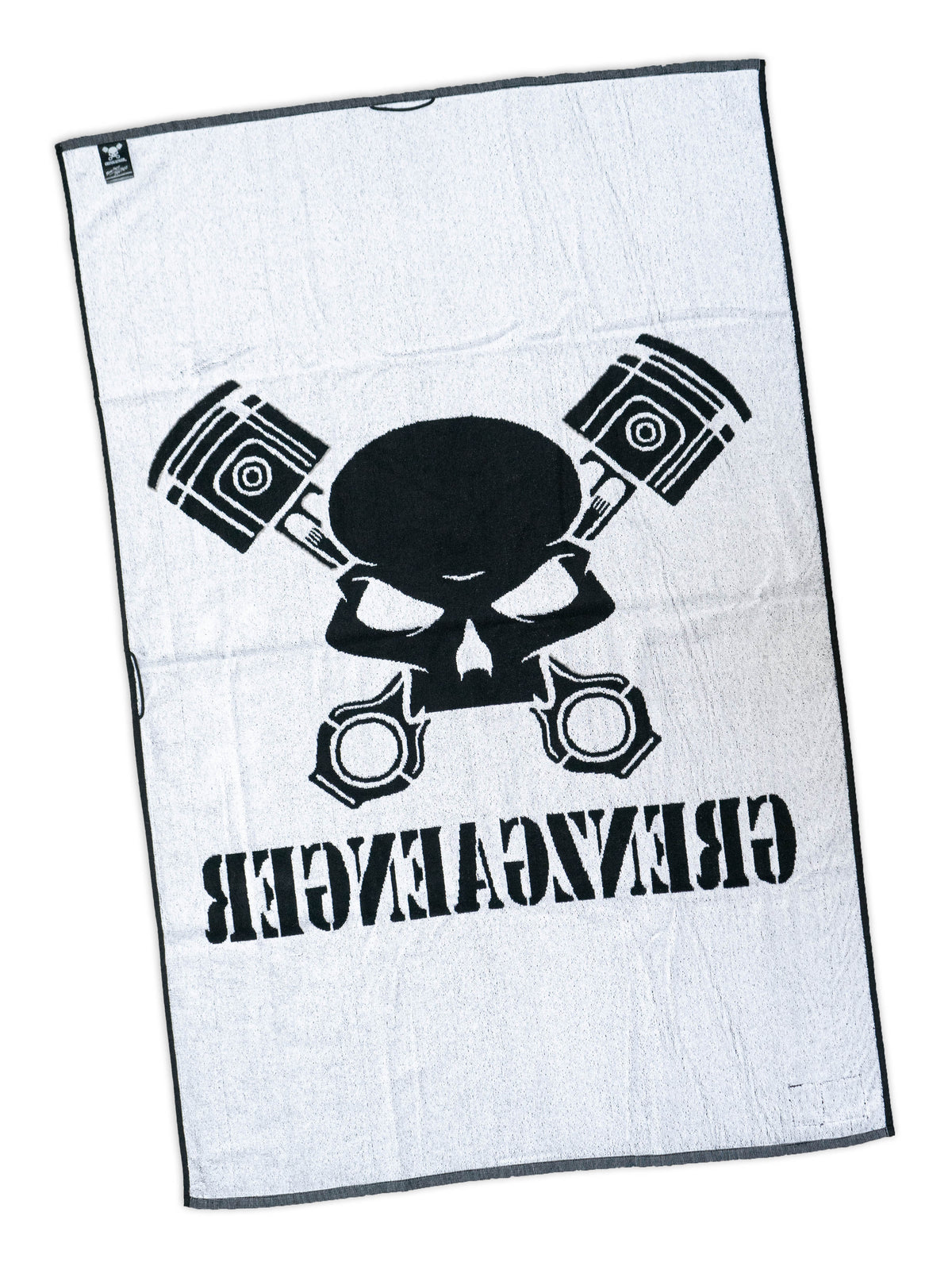 Beach Towel - Classic Skull Black