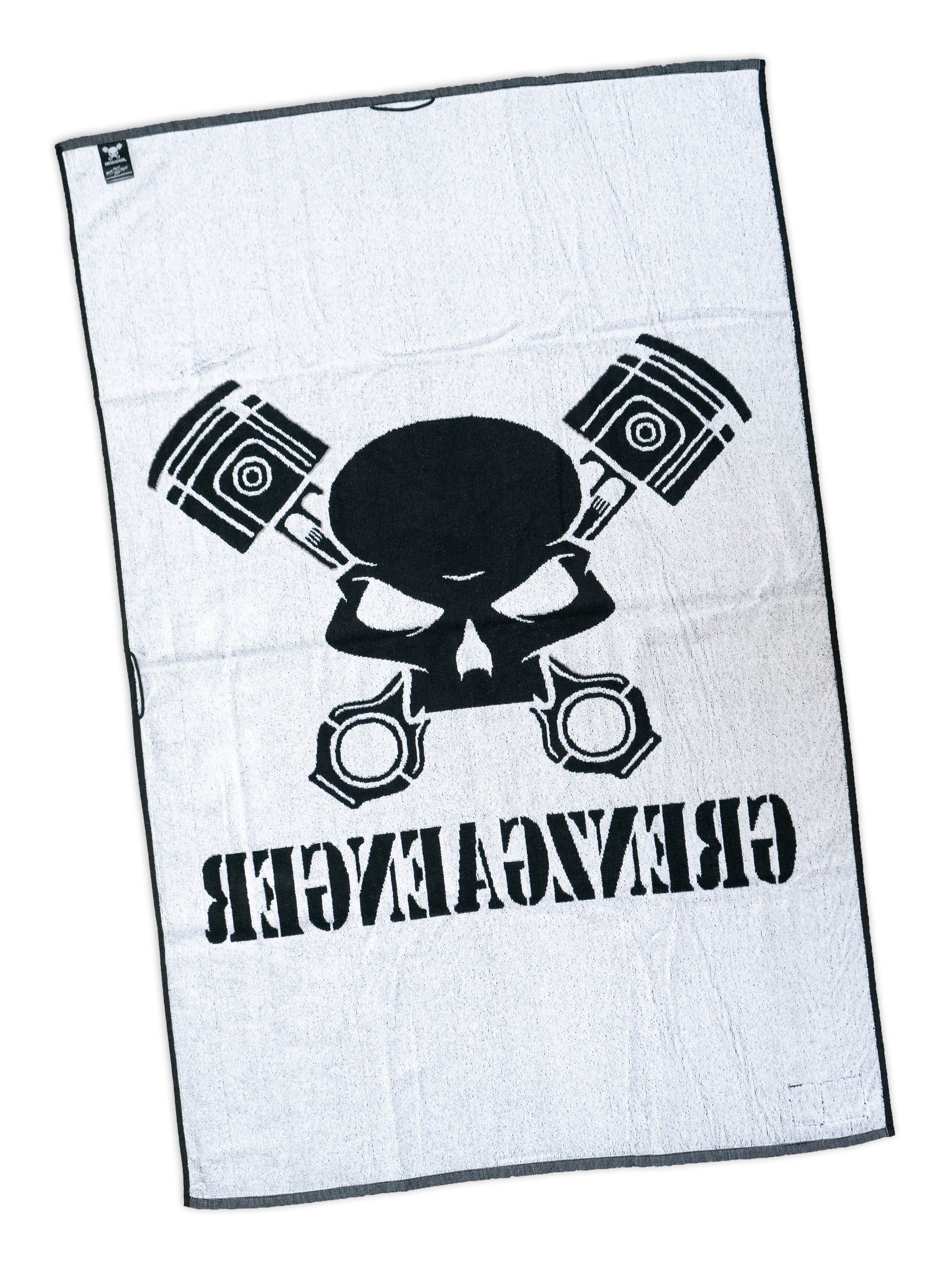 Beach Towel - Classic Skull Black