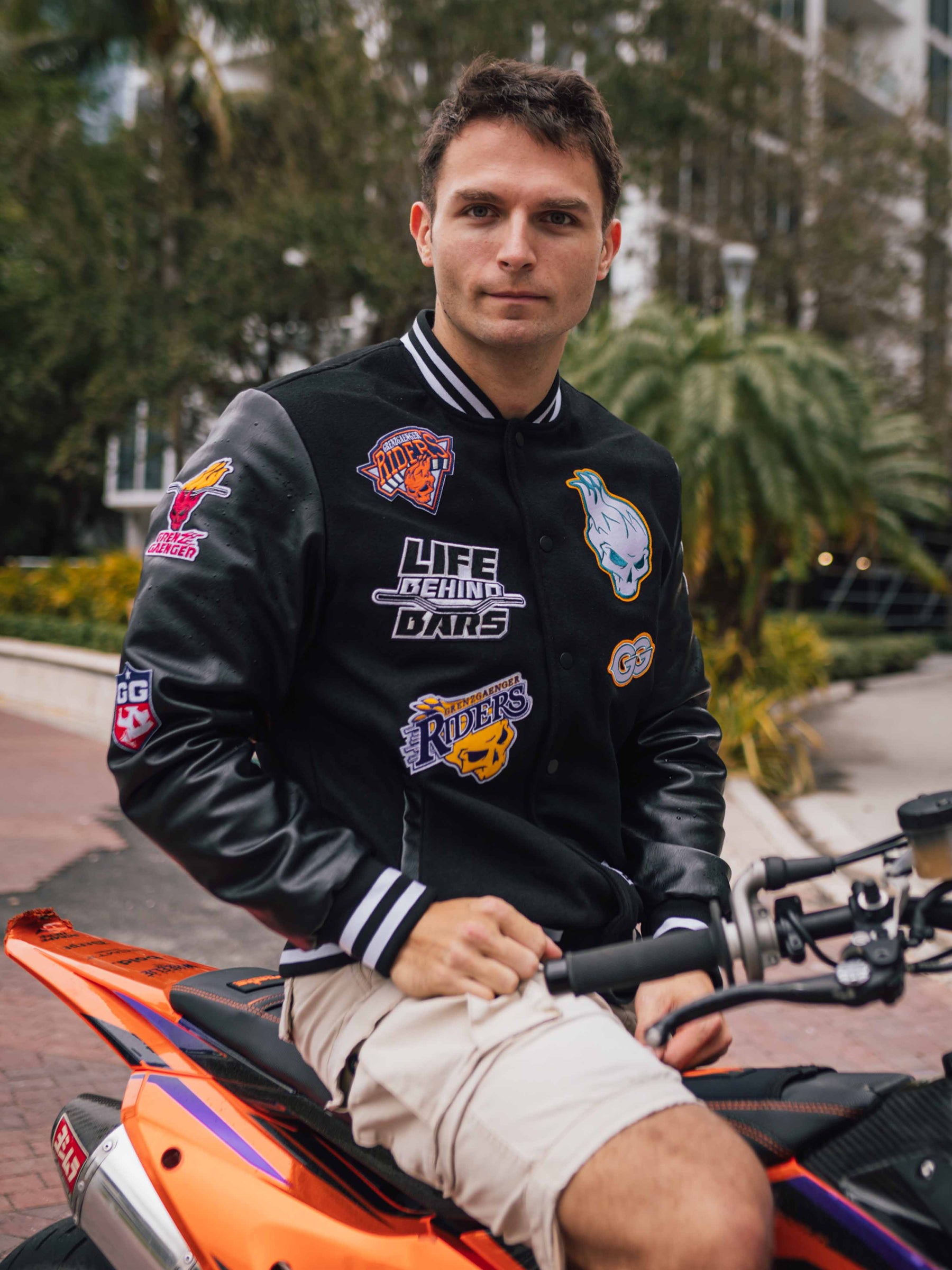 College Rider Jacket Black