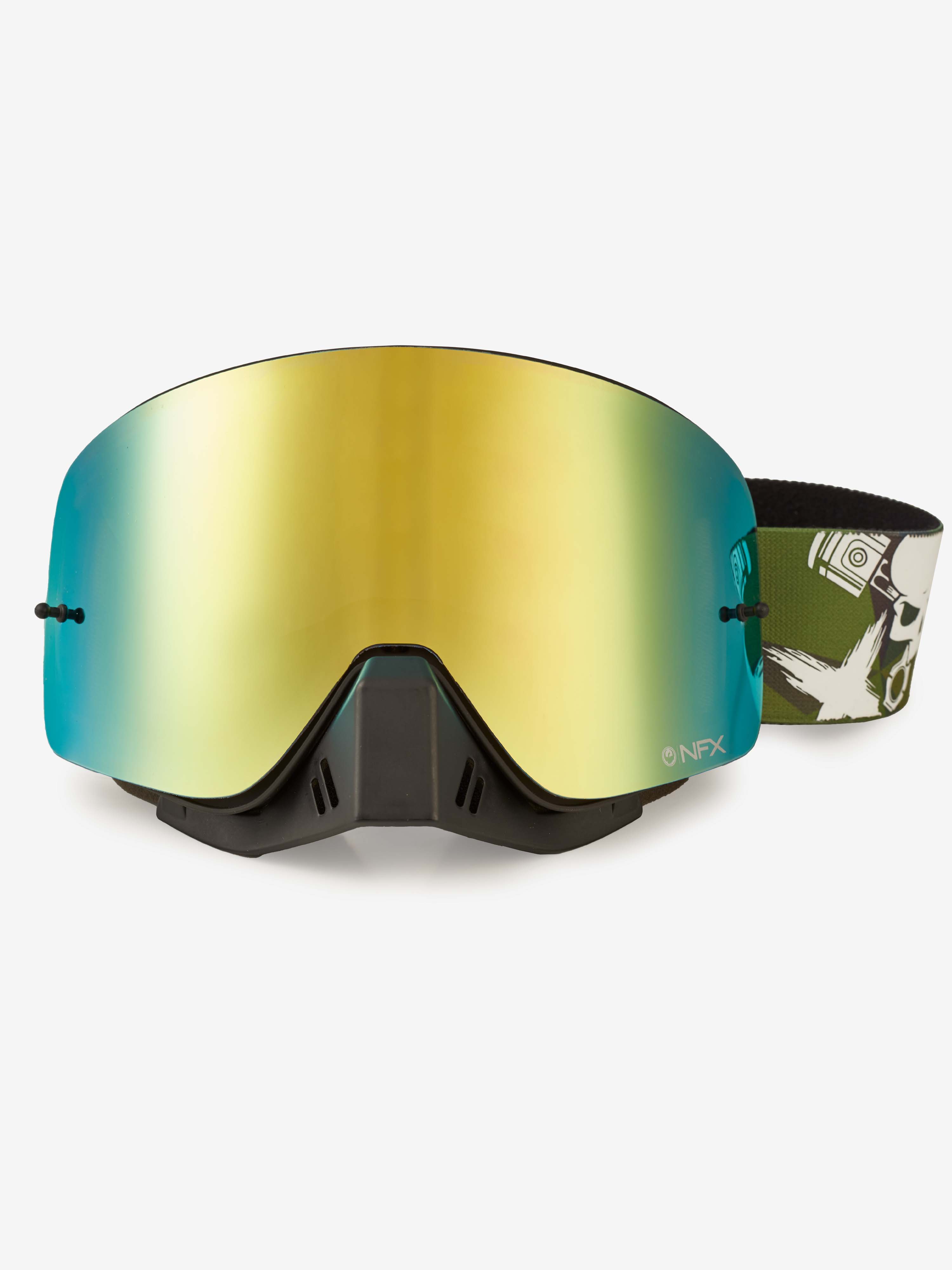 dragon mx goggles Grenzgaenger NFX MX goggles with anti-fog & UV protection Camo Green