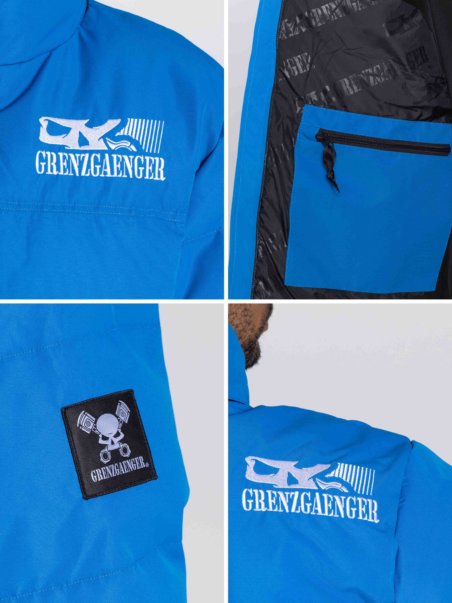 Grenzgaenger Puffer - blue