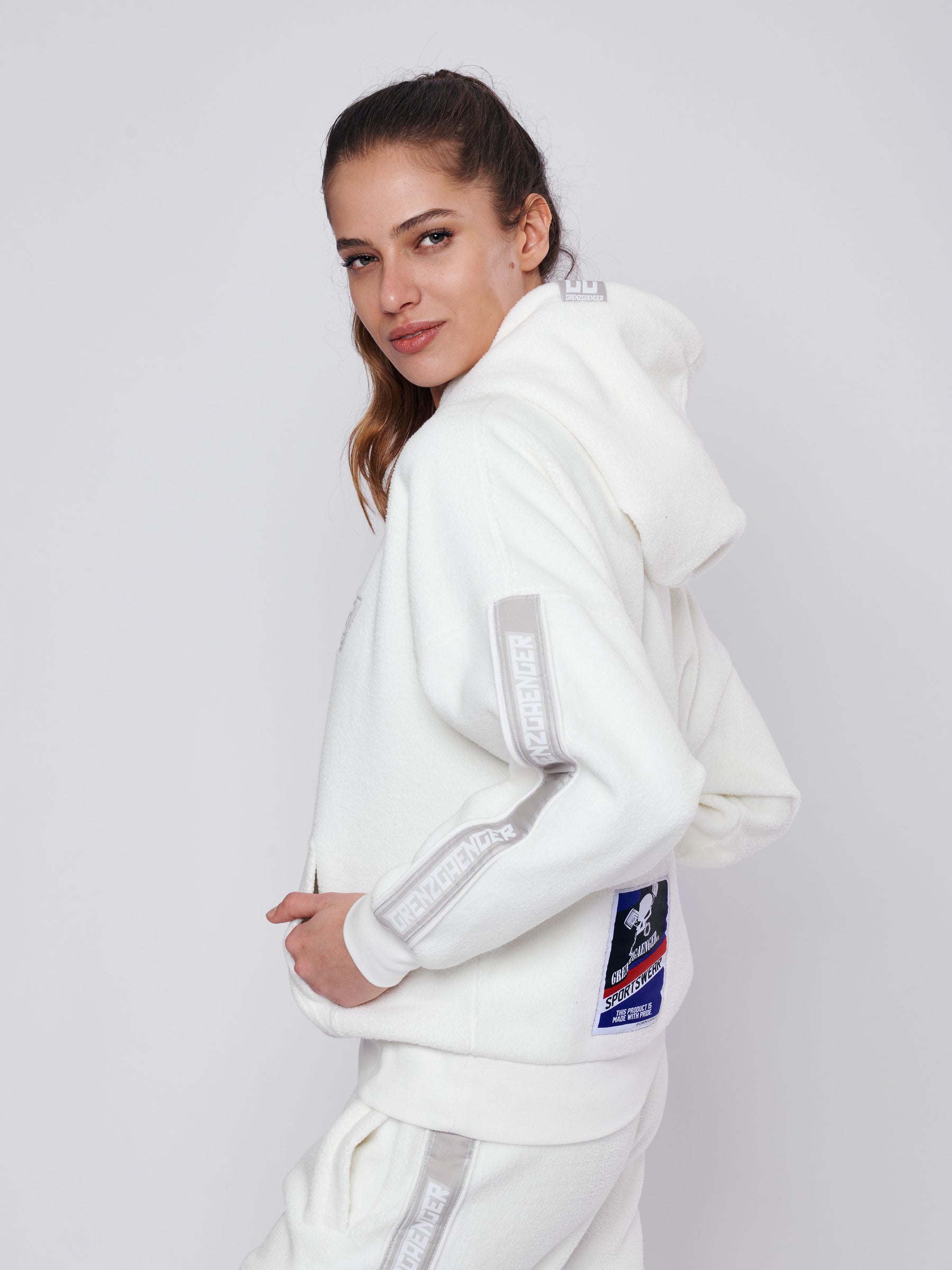 Sherpa Hoodie Women White