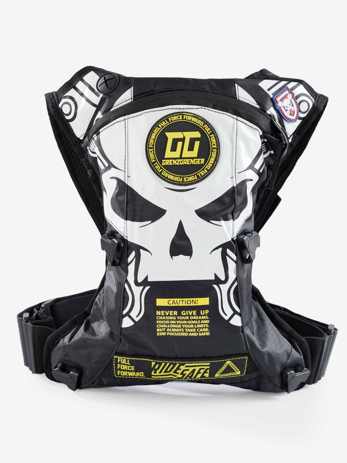 Skull Hydration Backpack Black