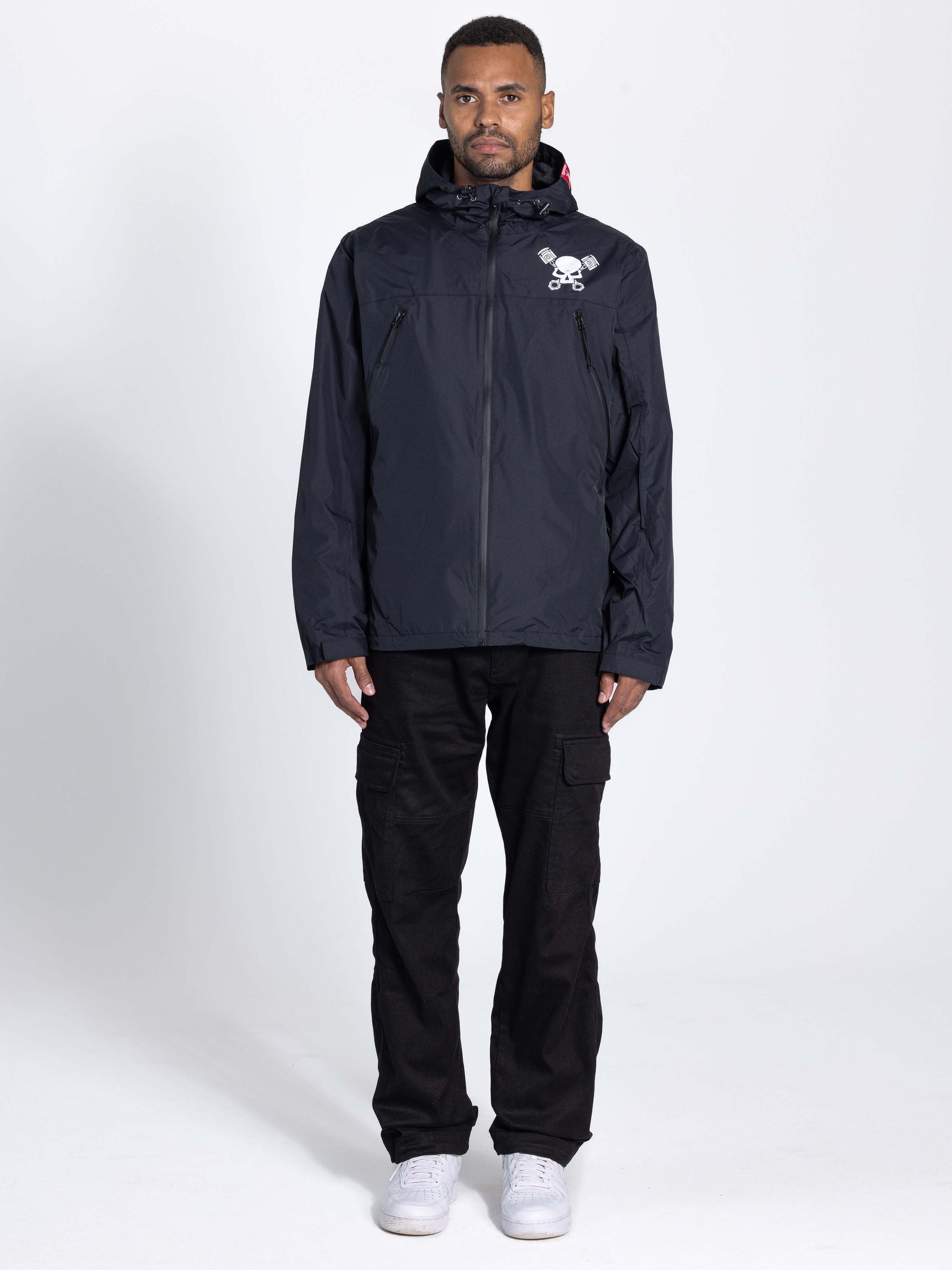 Skull Shell Jacket Black