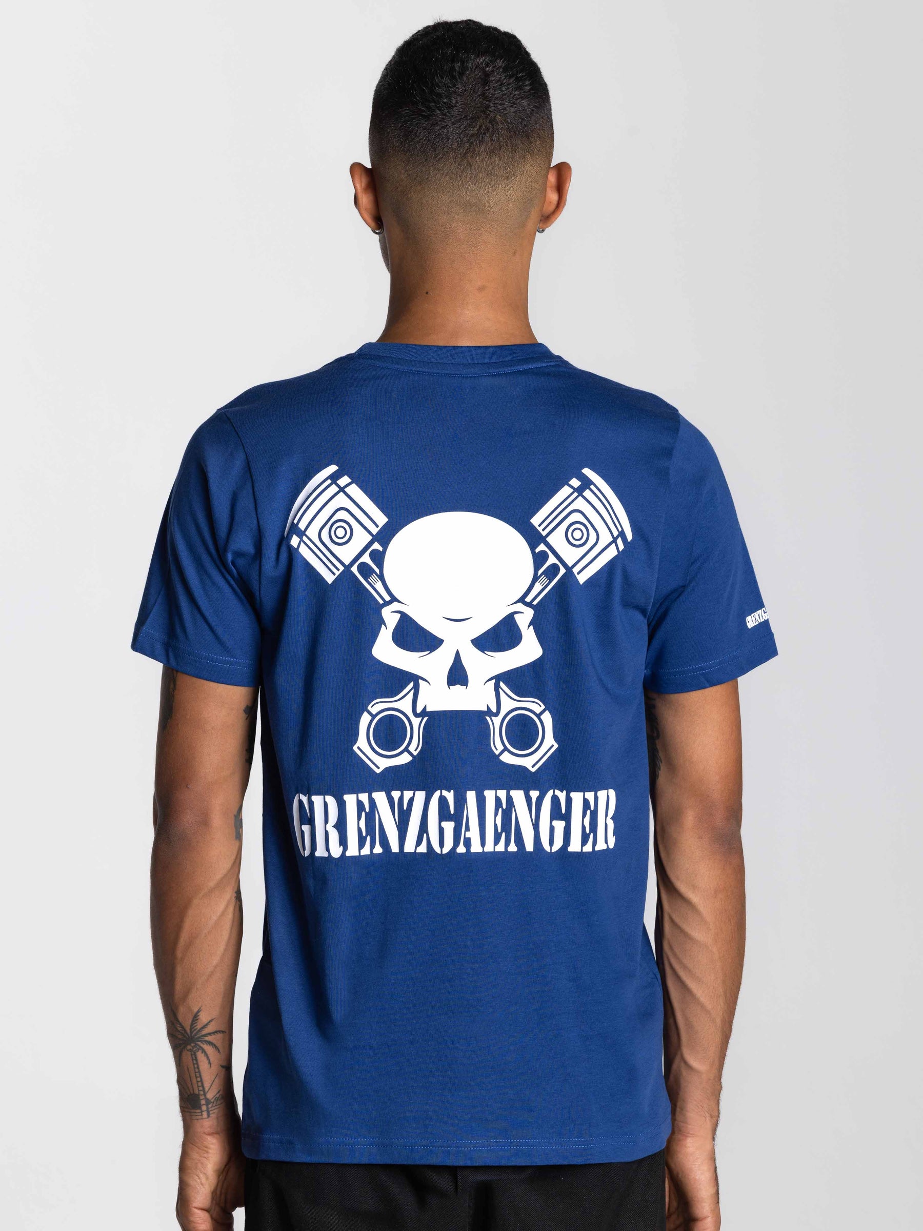 Skull Tee Men Blue