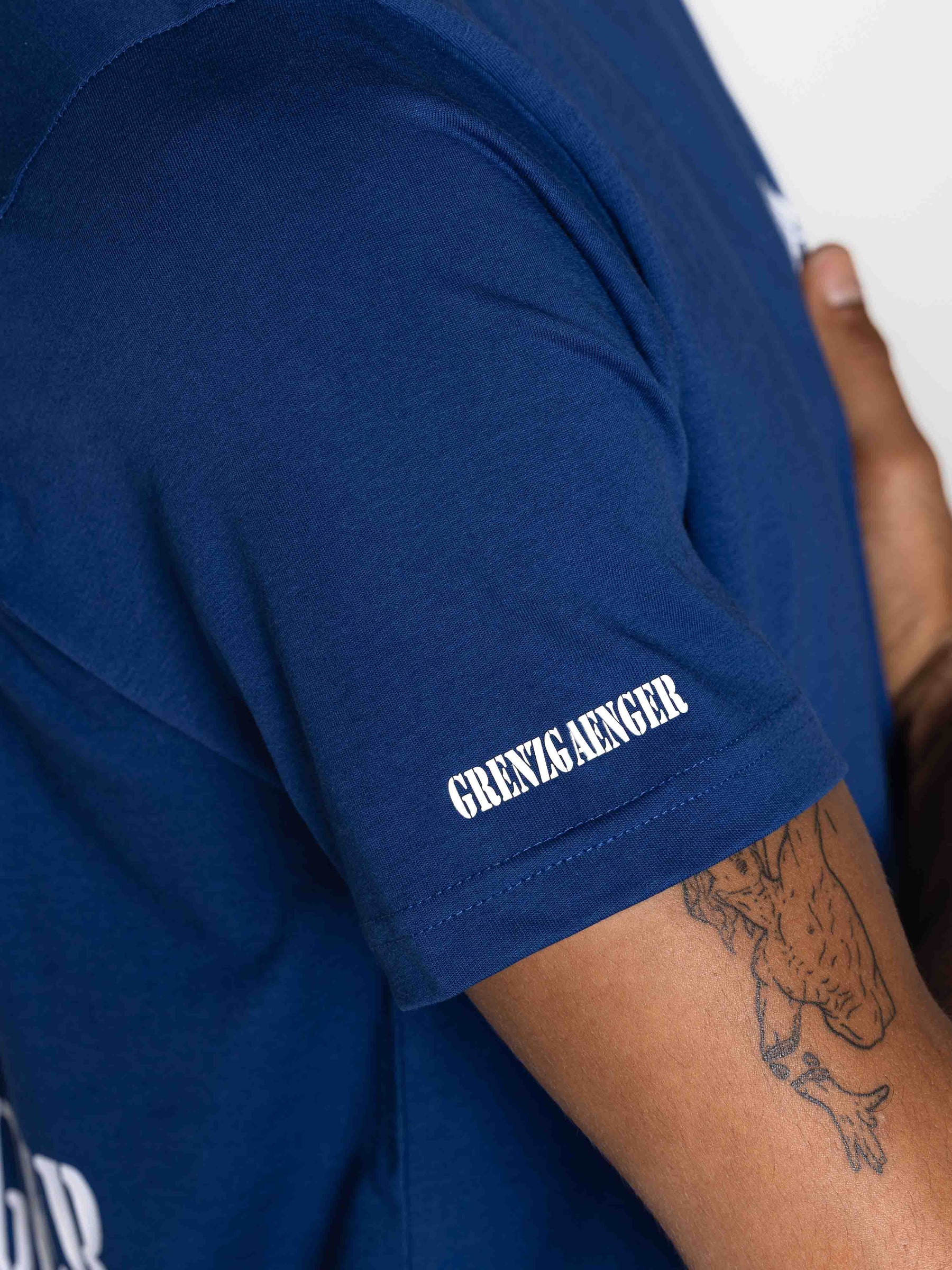 Skull Tee Men Blue