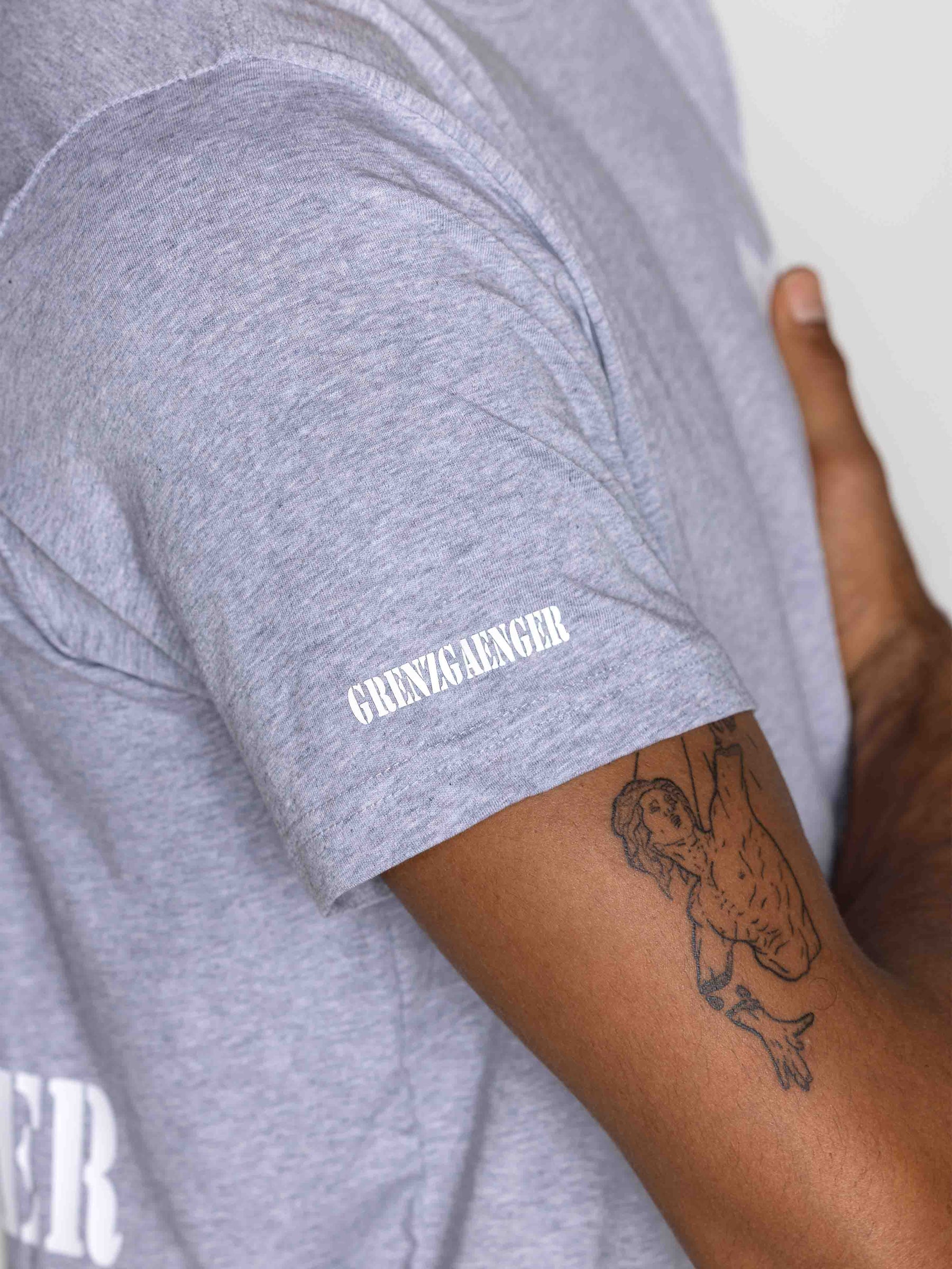 Skull Tee Men Light Grey