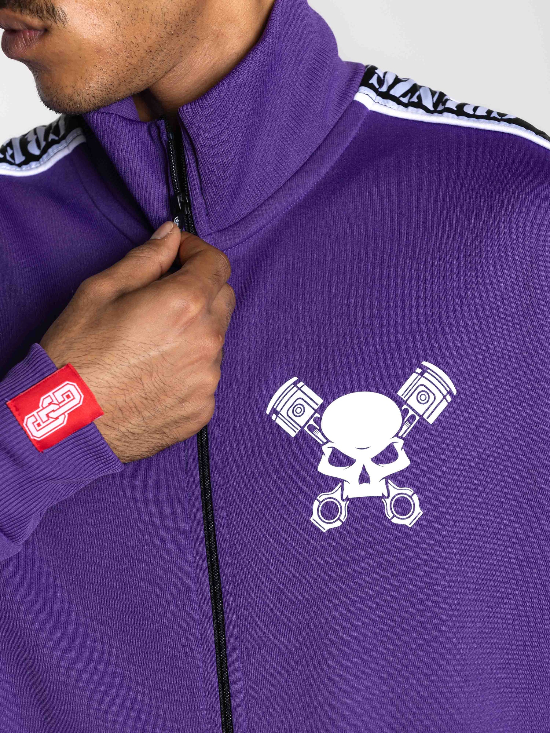 Skull Track Jacket Purple