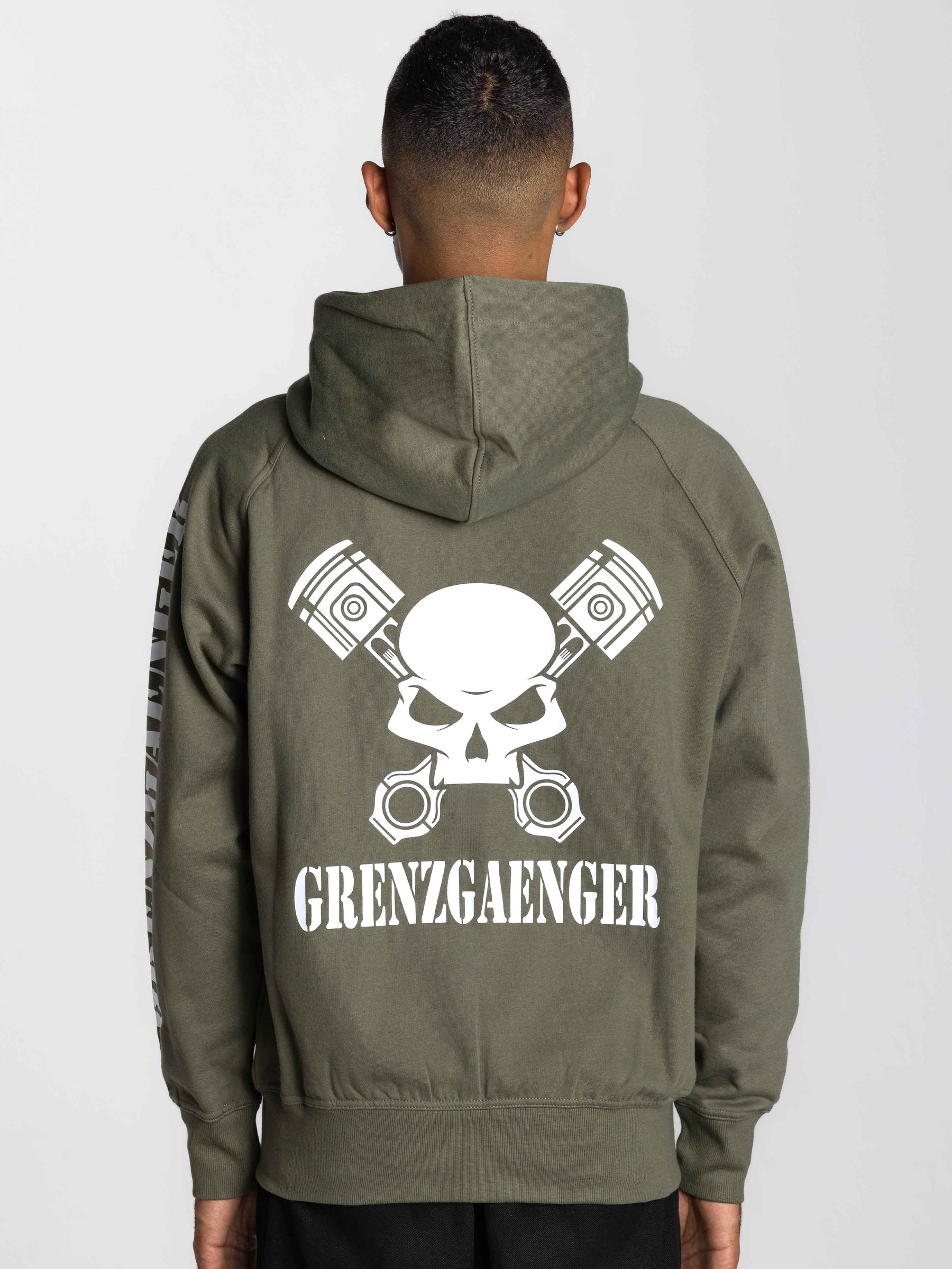 Skull Zipper Green