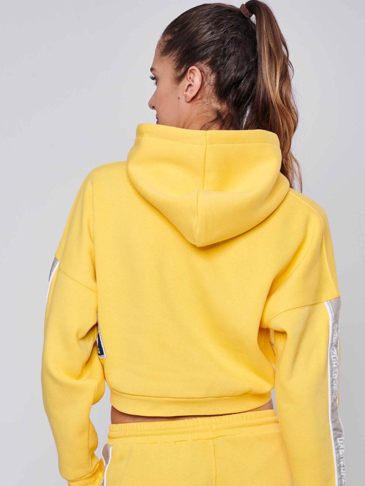 Sports Hoodie Women Yellow