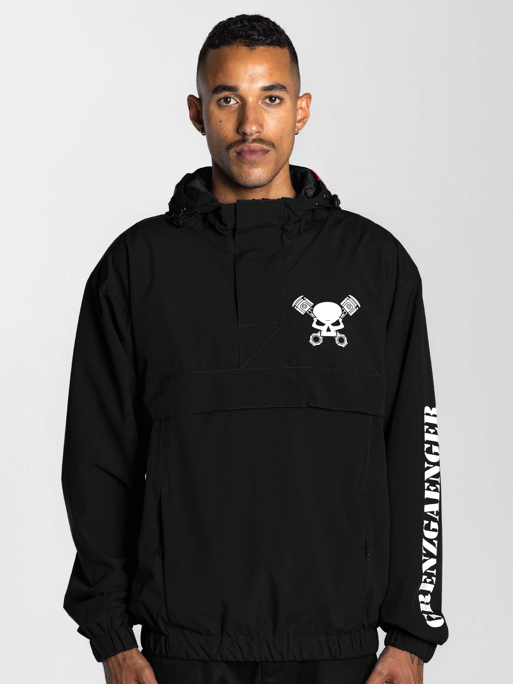 Skull Windbreaker Black