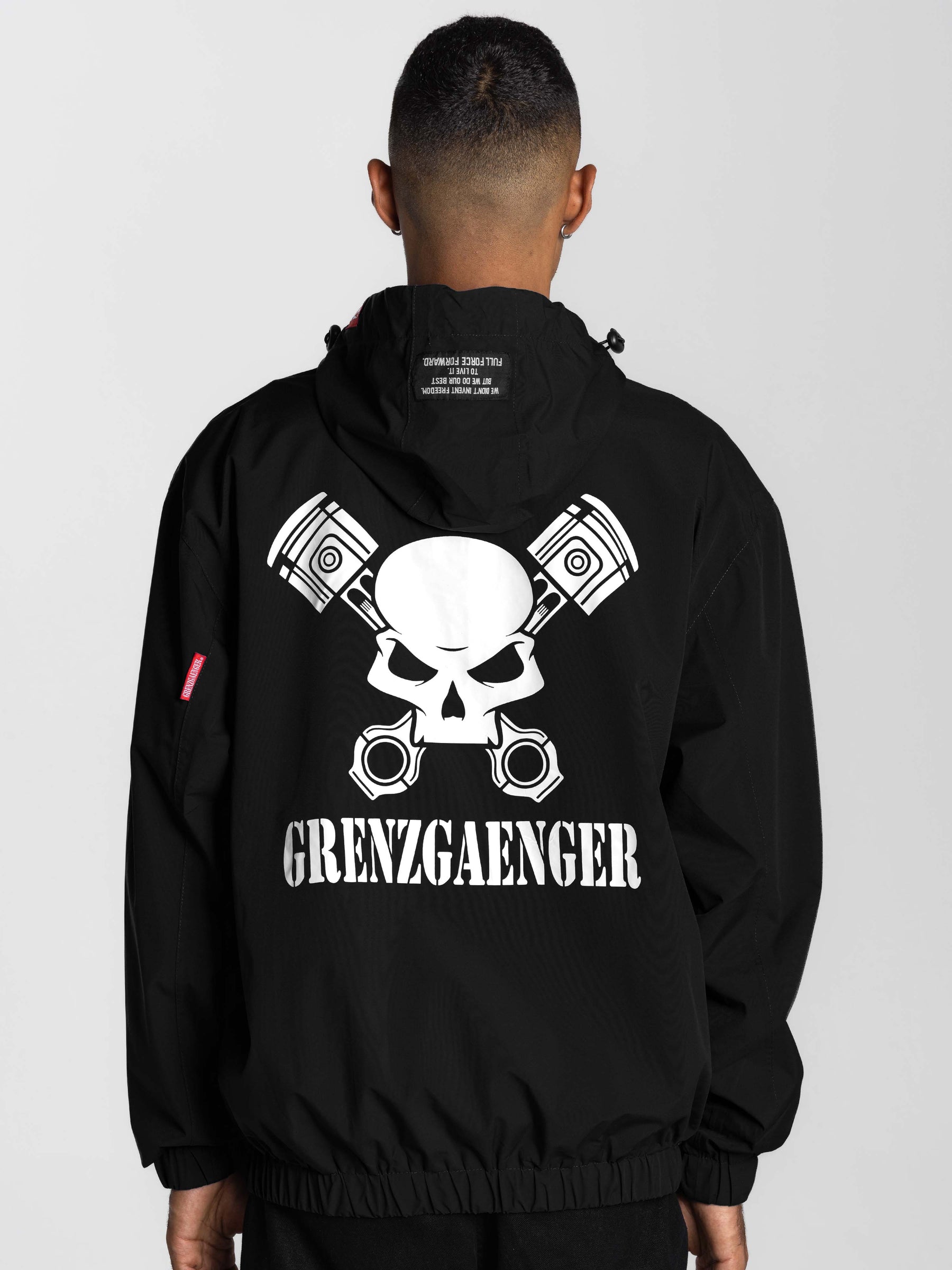 Skull Windbreaker Black