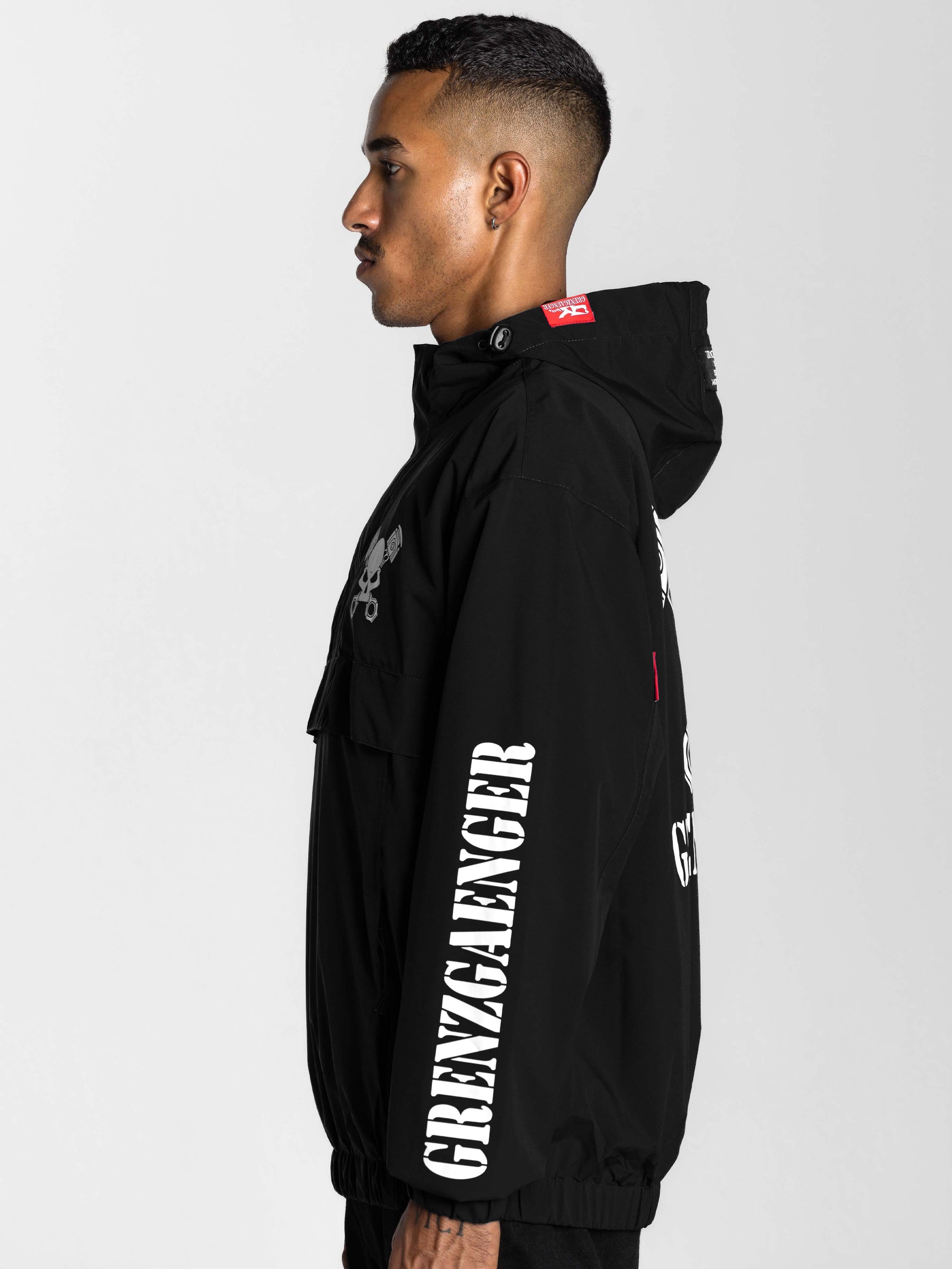 Skull Windbreaker Black