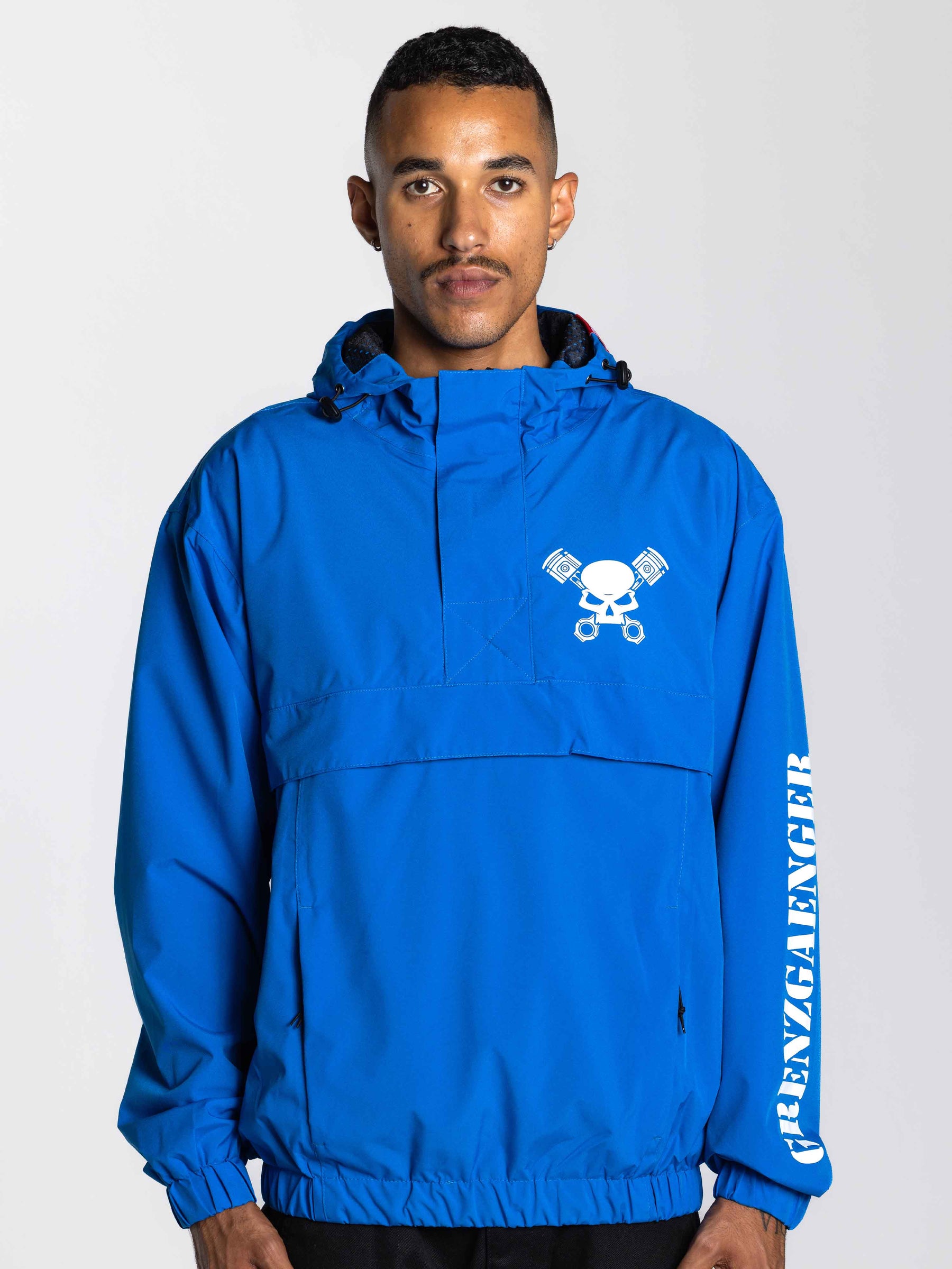 Skull Windbreaker Blue