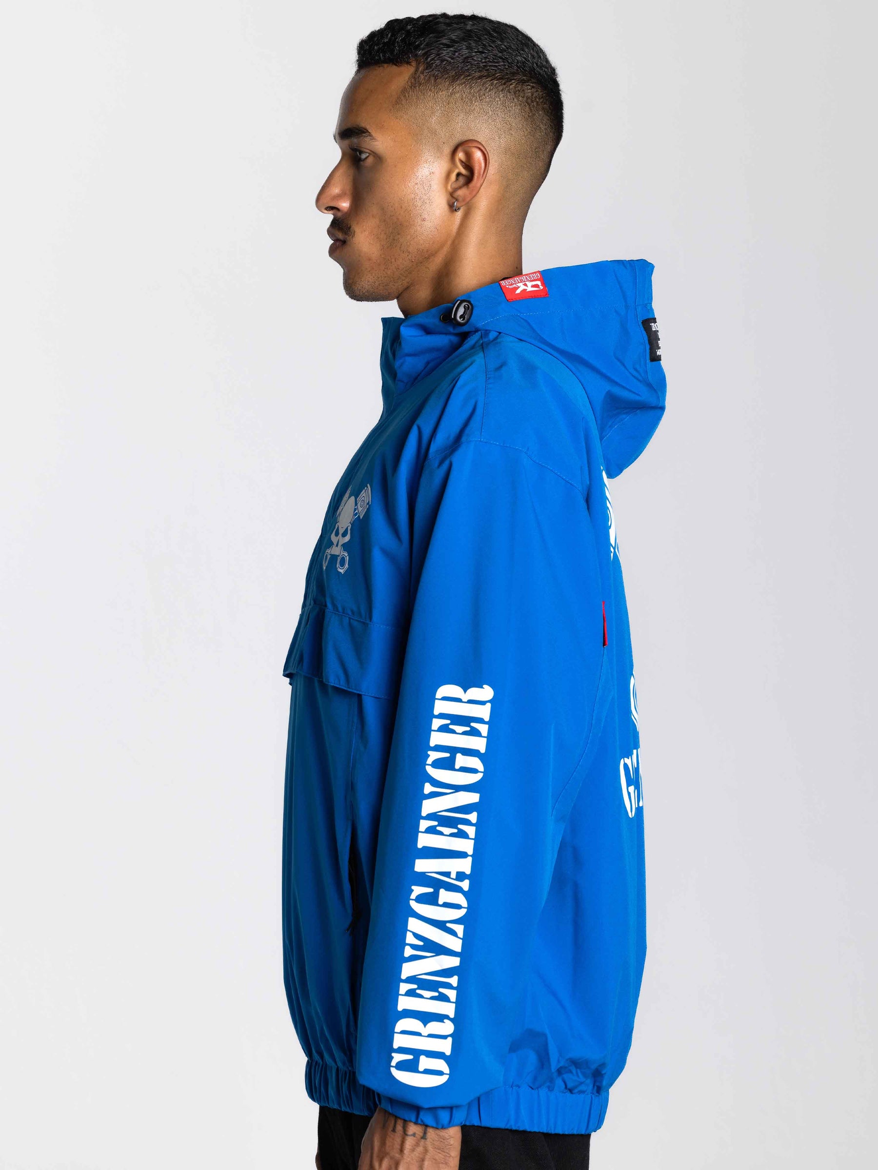 Skull Windbreaker Blue