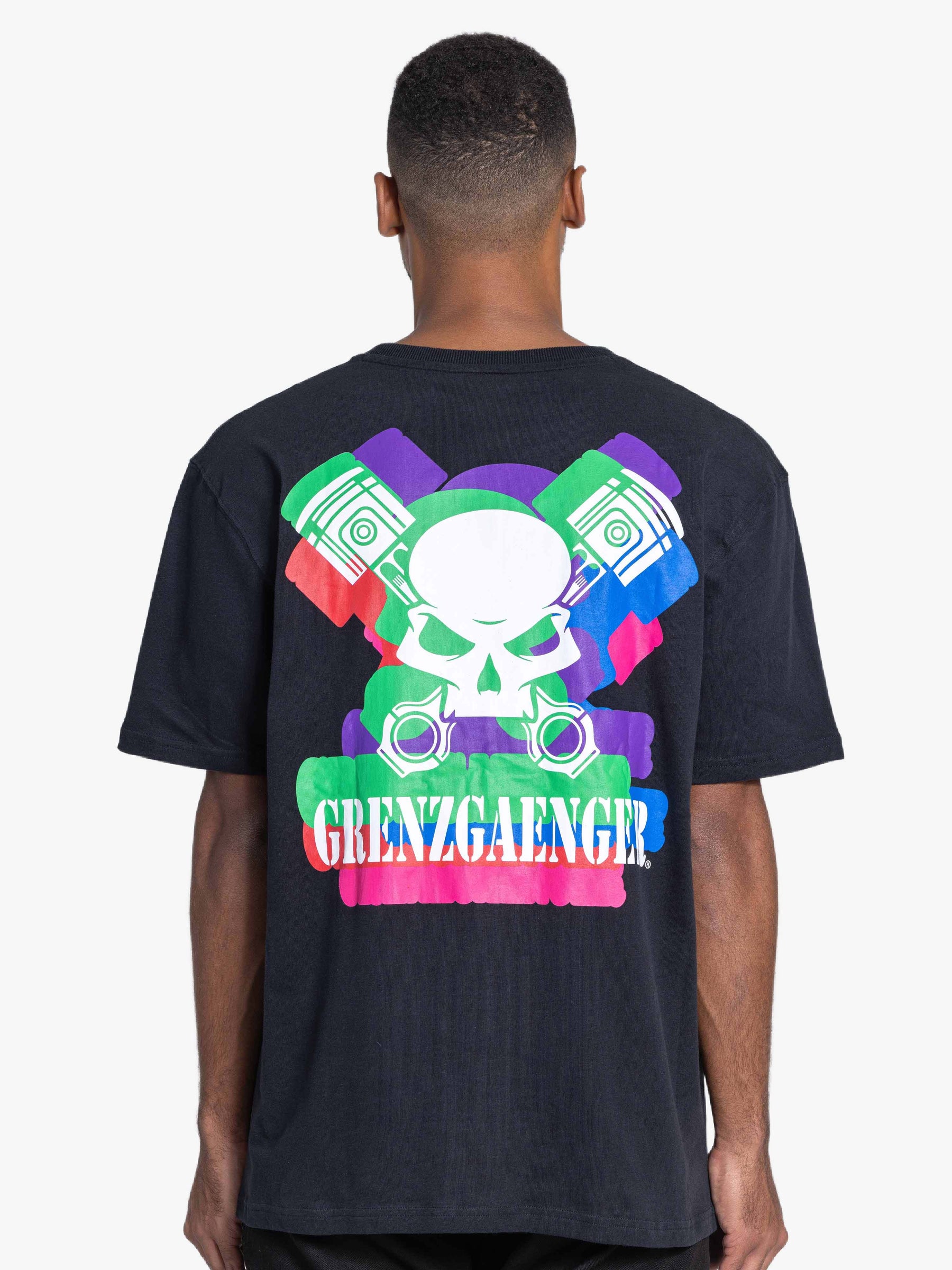 Color Block Skull Tee