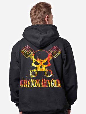 24h Fire Skull Hoodie