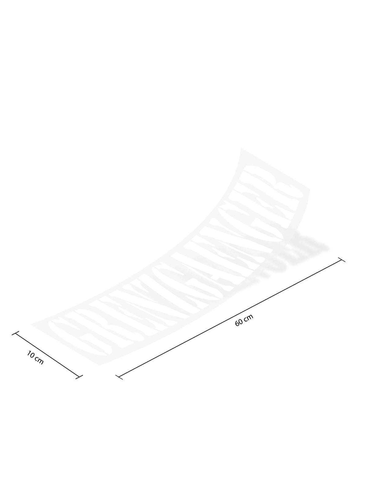XXL Lettering Sticker