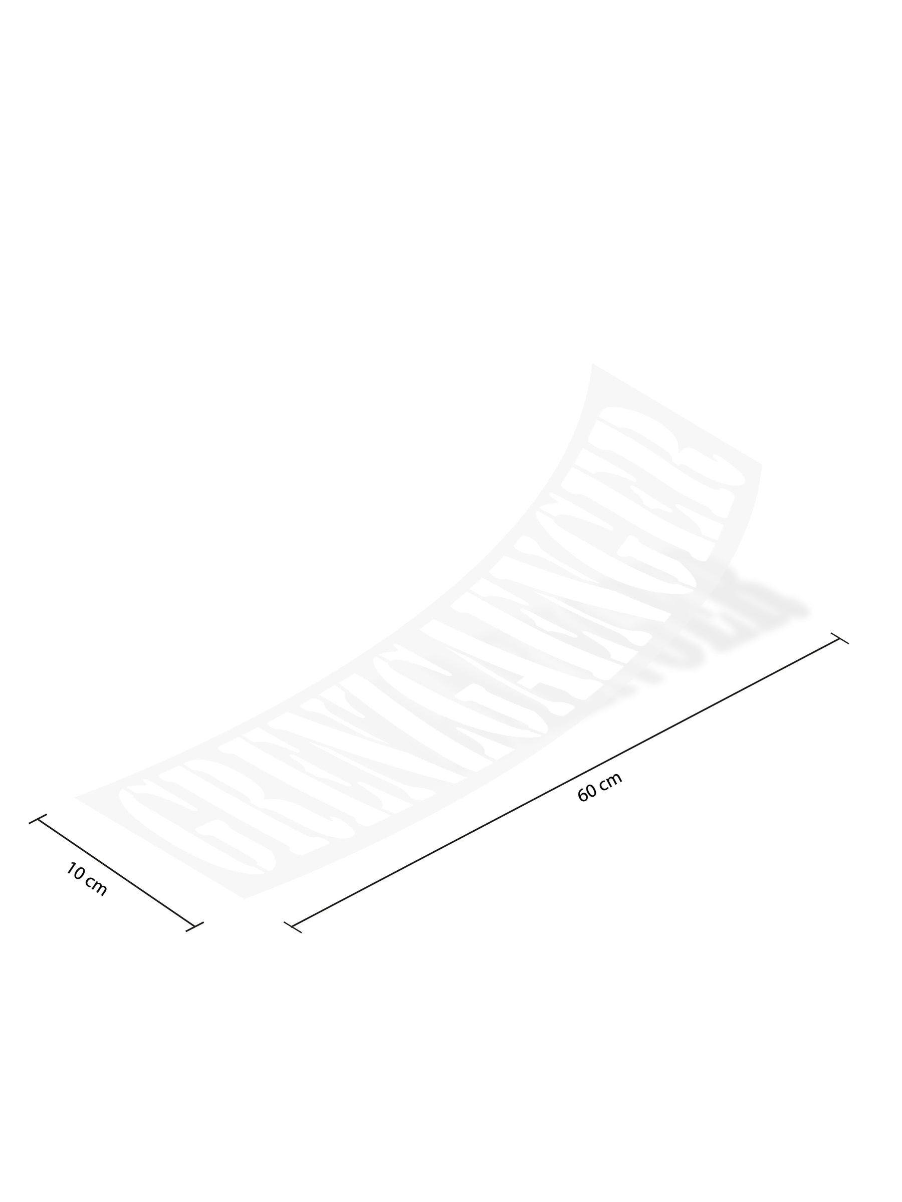 XXL Lettering Sticker
