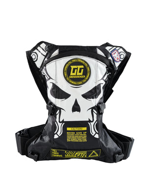 Skull Hydration Backpack Black