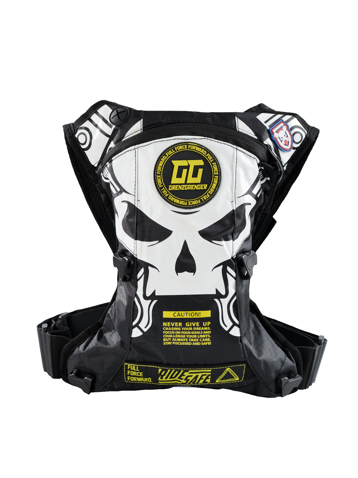 Skull Hydration Backpack Black