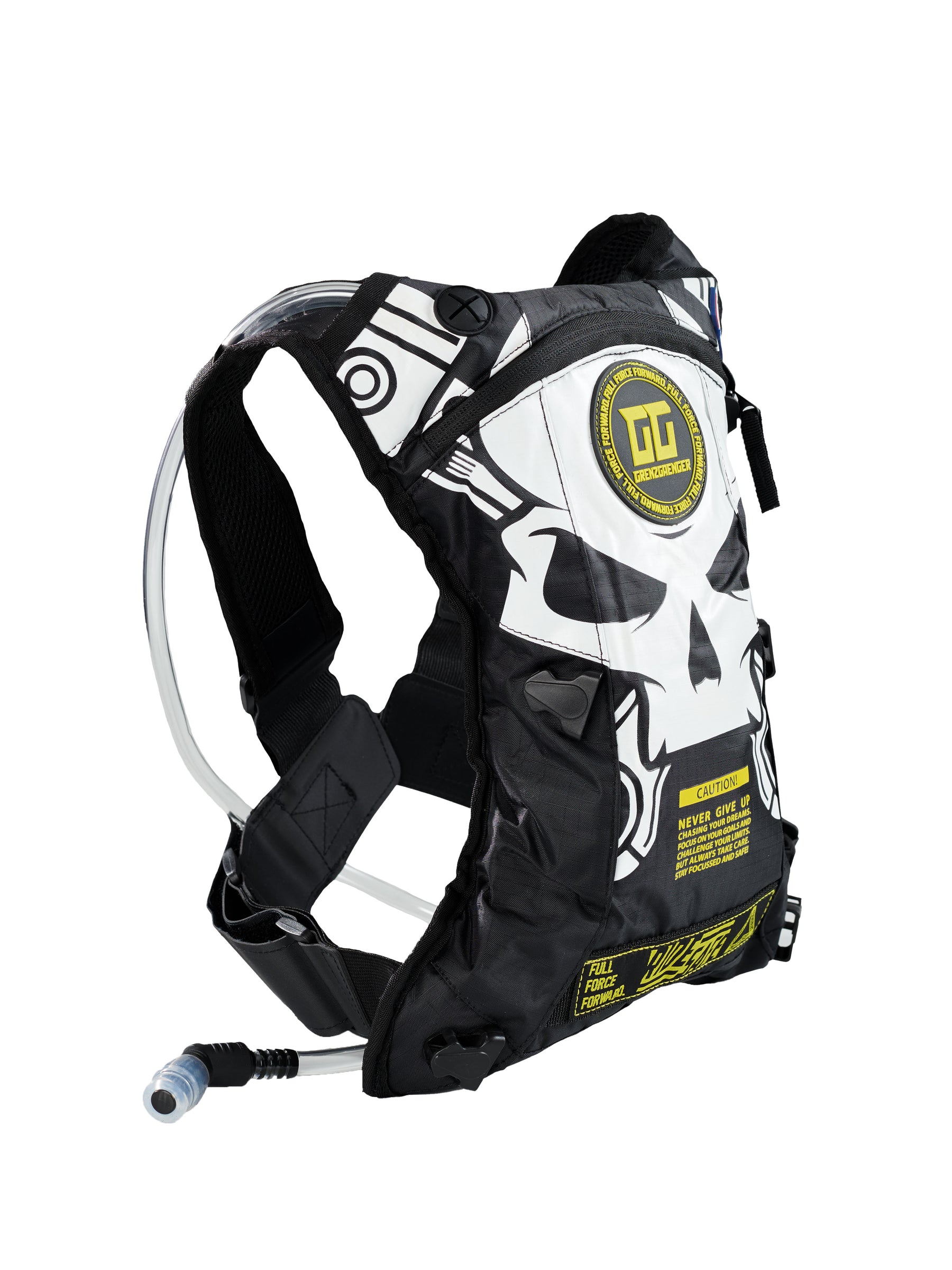 Skull Hydration Backpack Black