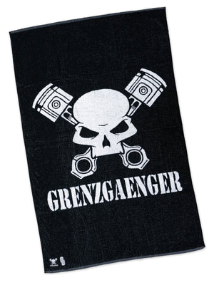 Beach Towel - Classic Skull Black
