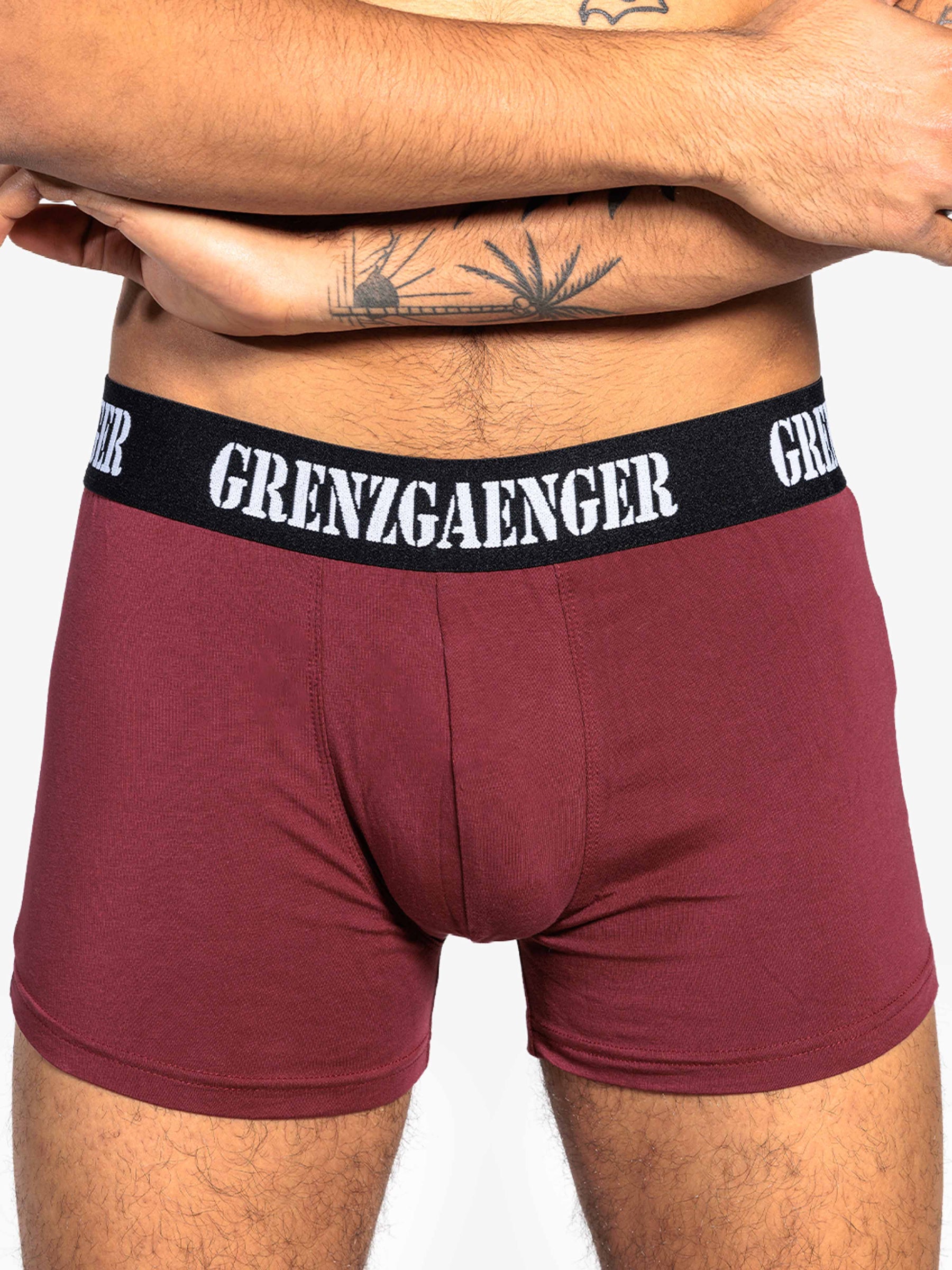 Boxershorts (2 pairs) dark red