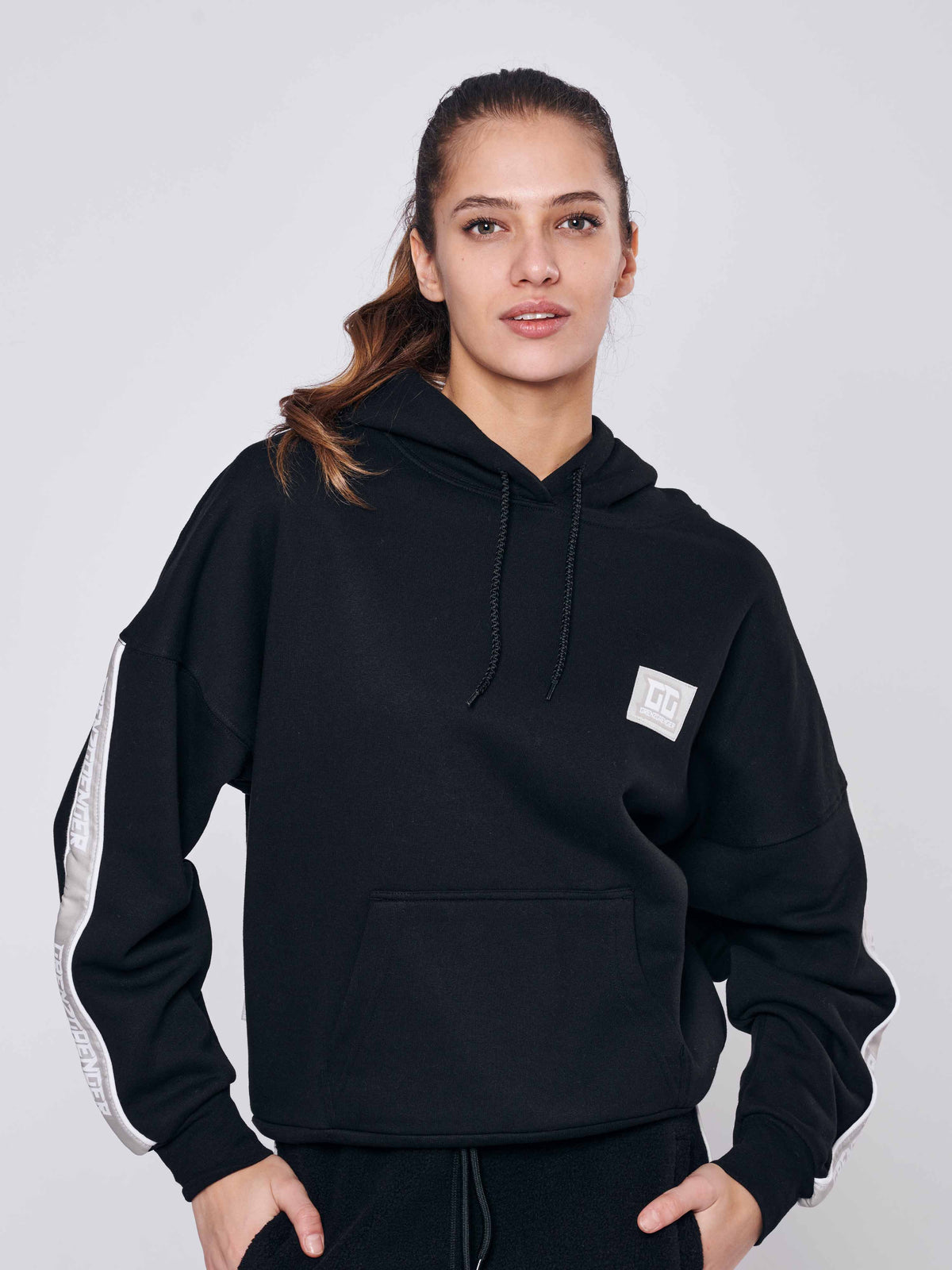 Box Hoodie Women Black
