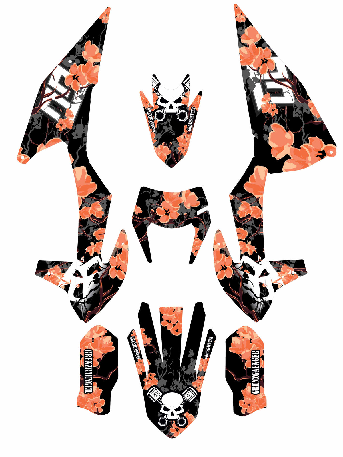 Cherry Blossom Graphics - blaze peach
