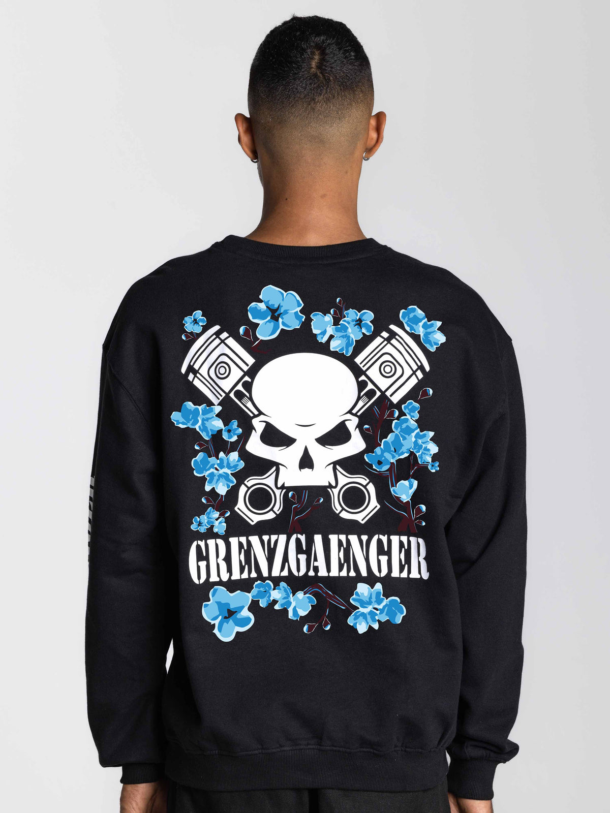Cherry Blossom Crewneck arctic blue