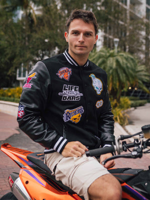 College Rider Jacket Black