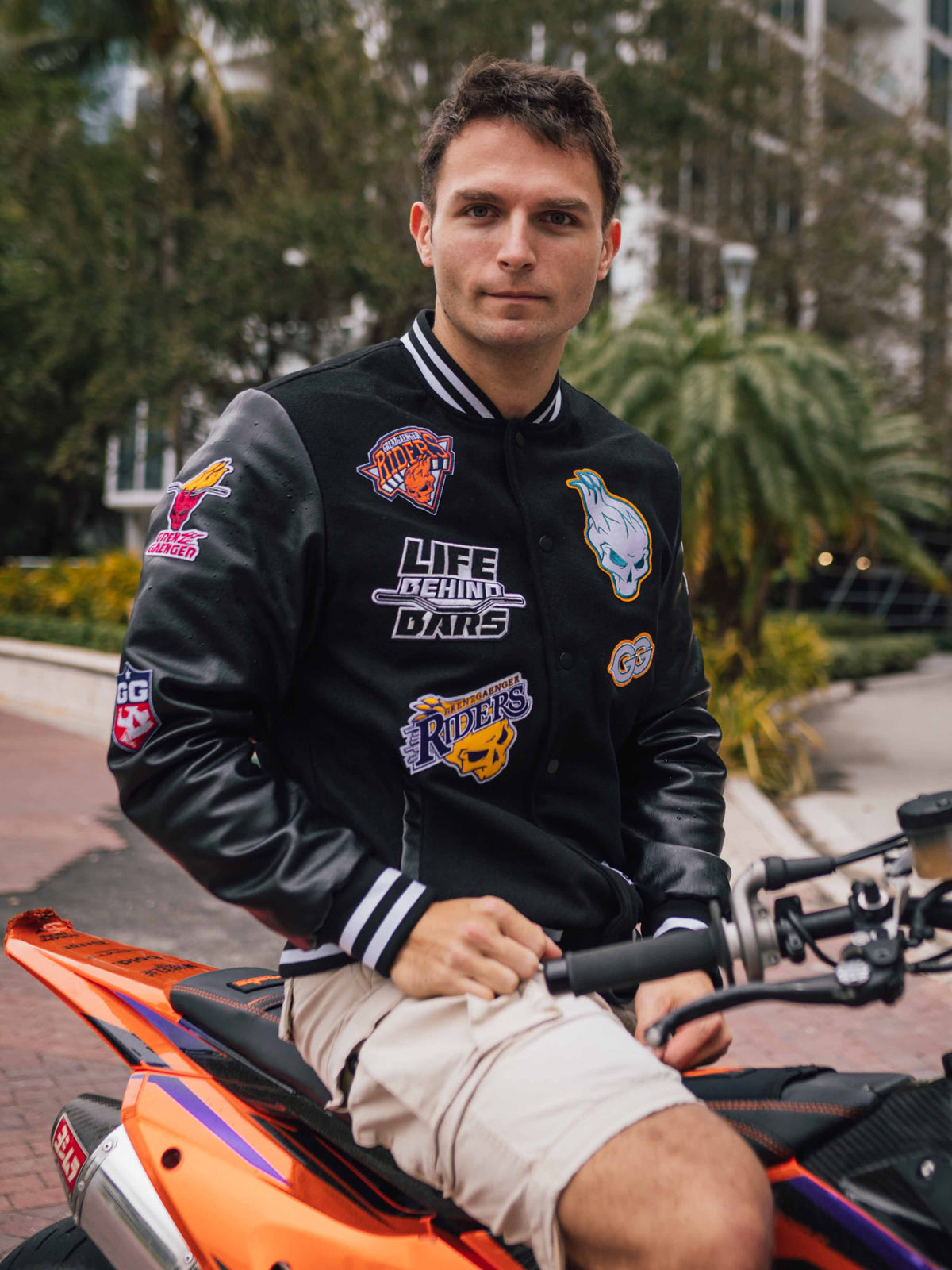 College Rider Jacket Black