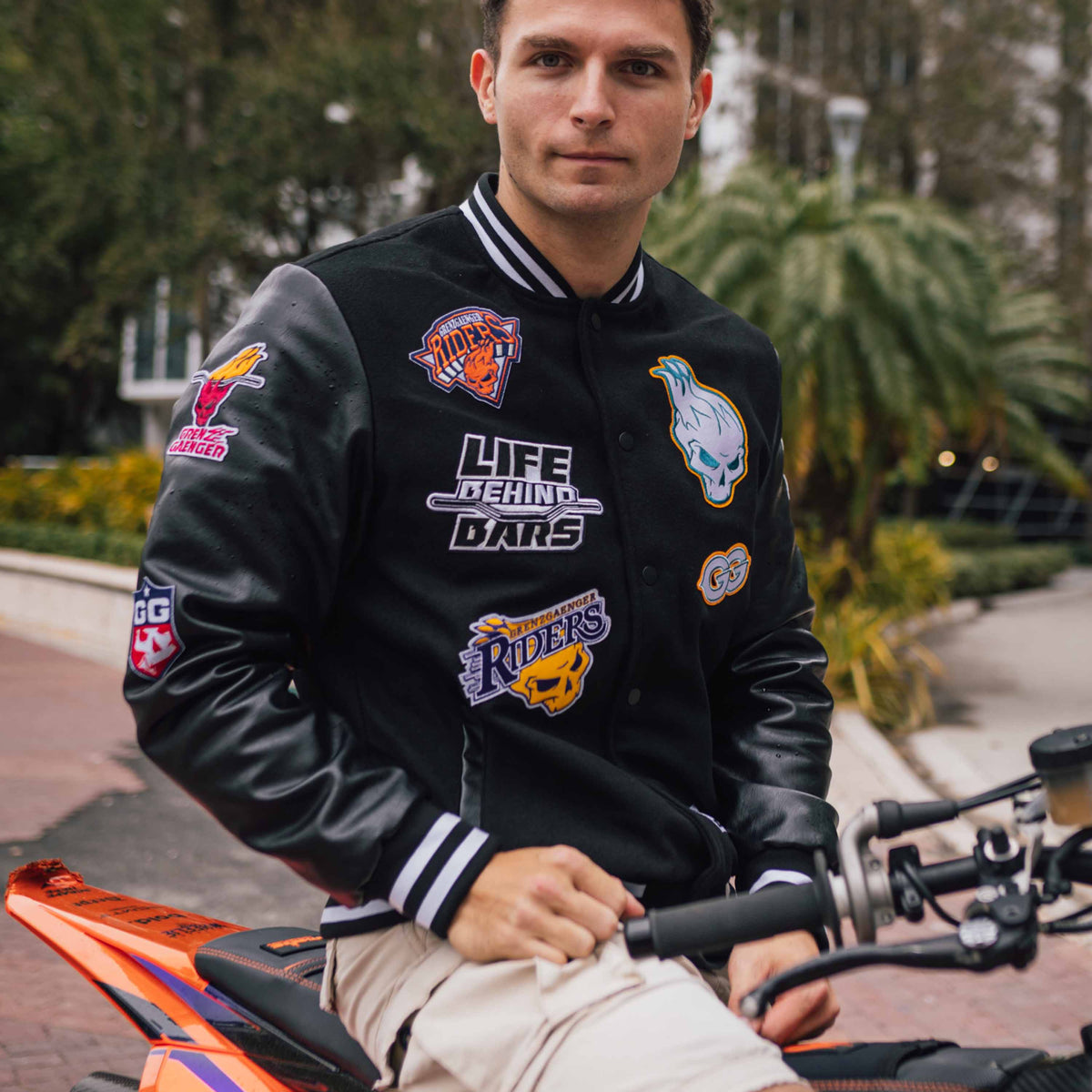 College Rider Jacket Black