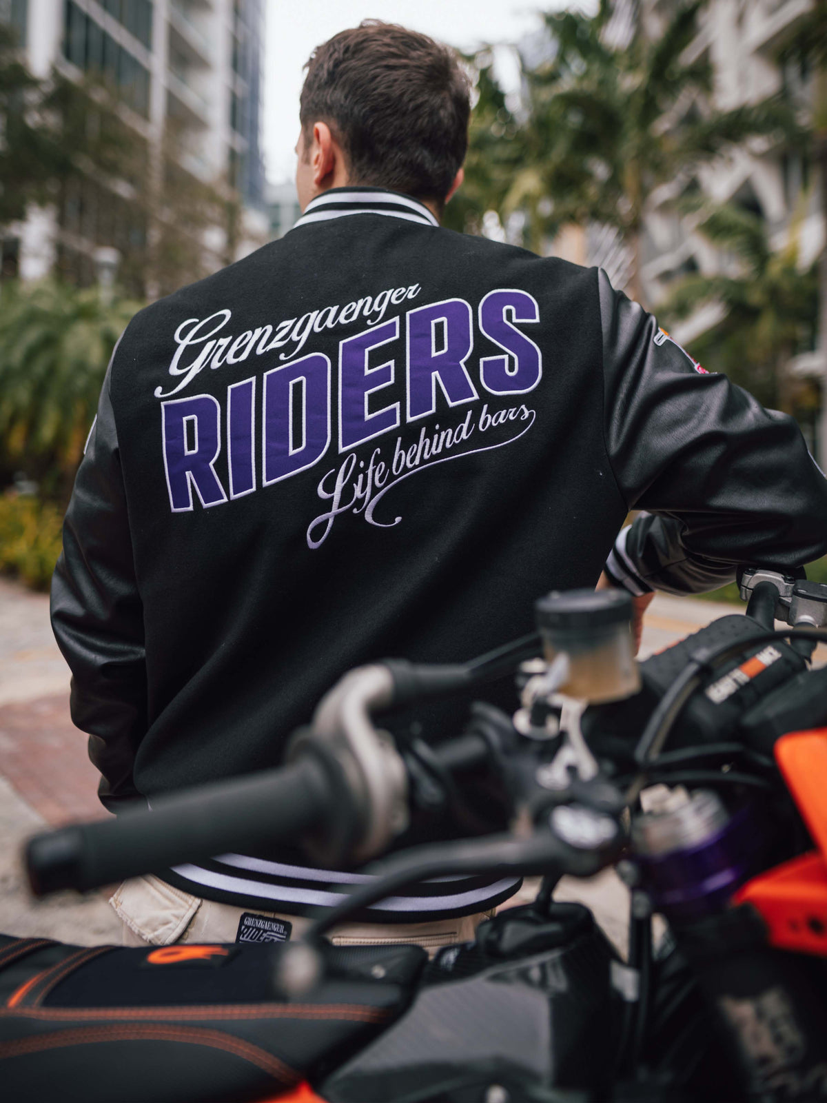 College Rider Jacket Black