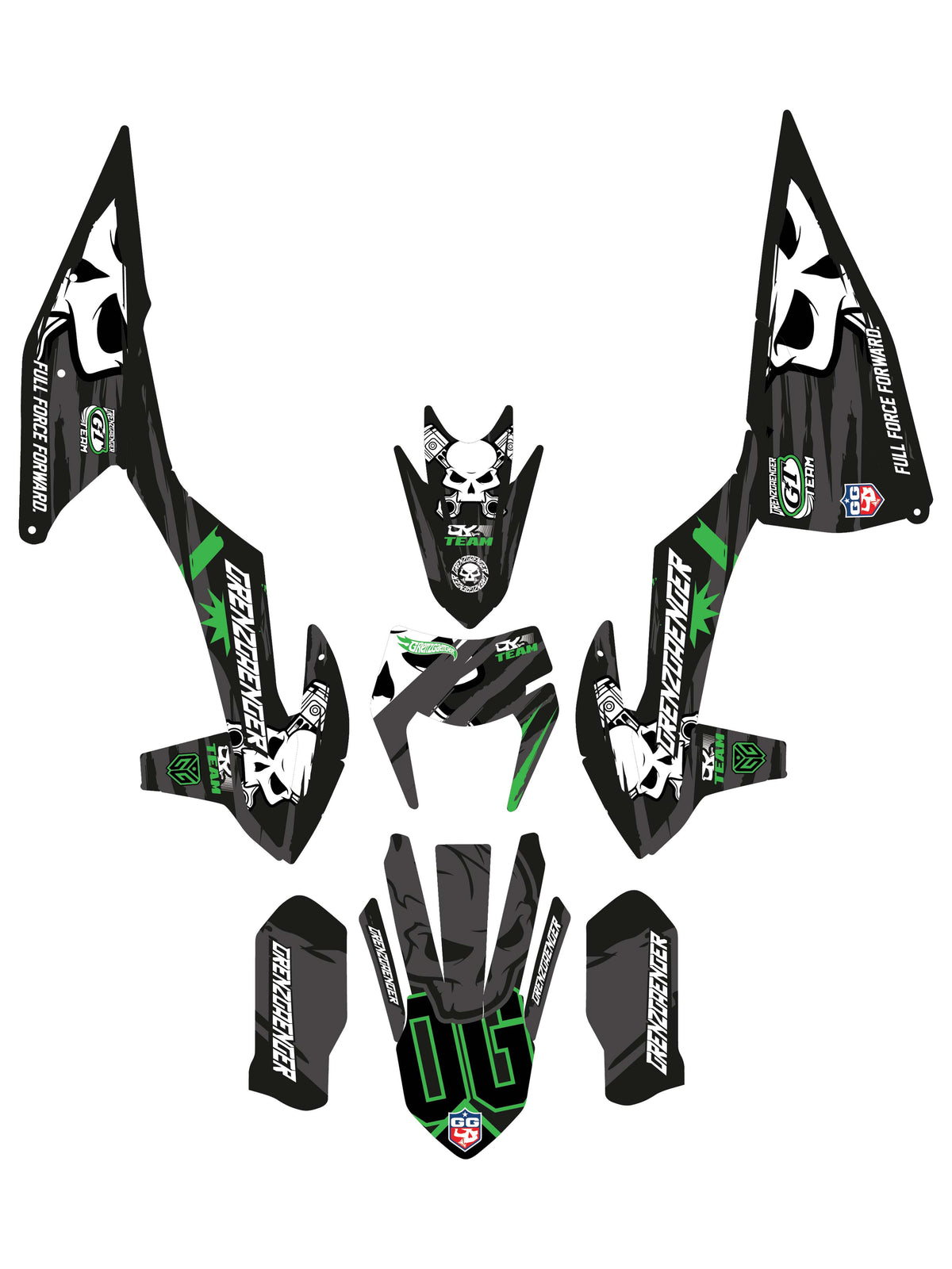 Grenzgaenger Race Graphics green