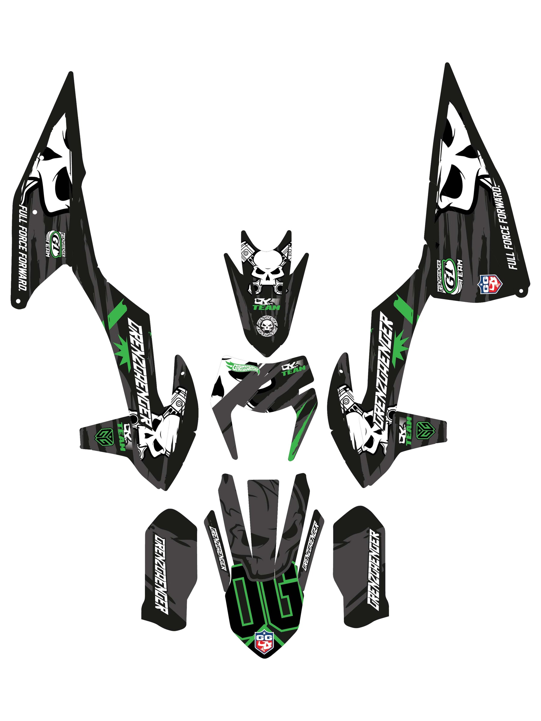 Grenzgaenger Race Graphics green