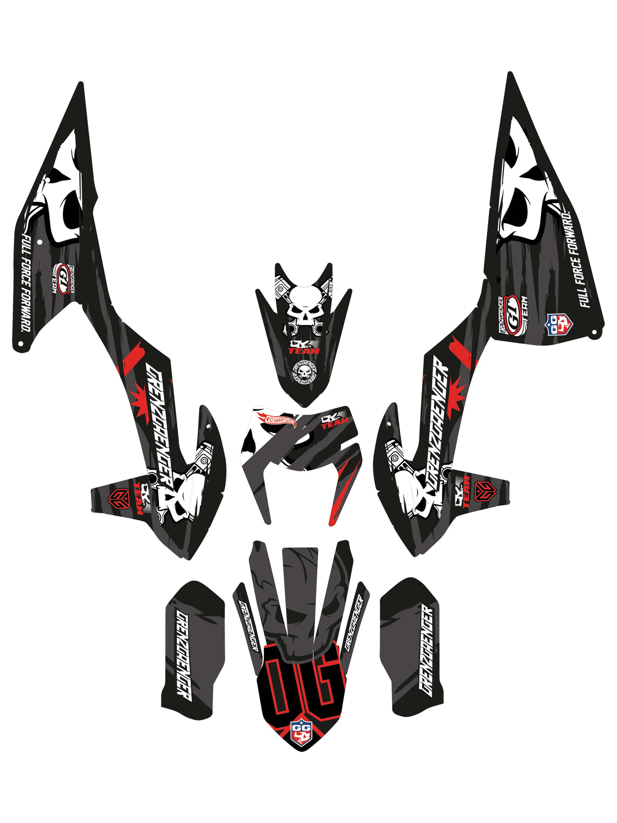 Grenzgaenger Race Graphics red