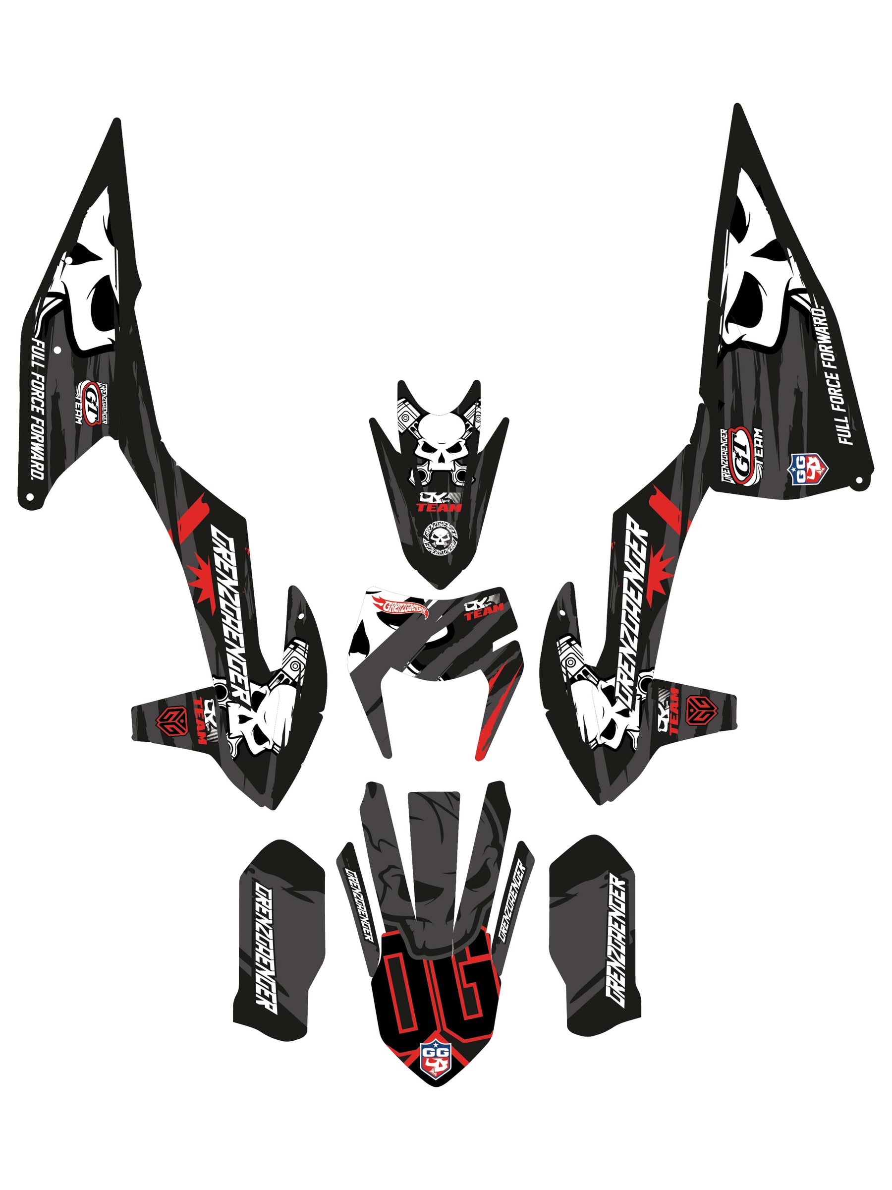 Grenzgaenger Race Graphics red