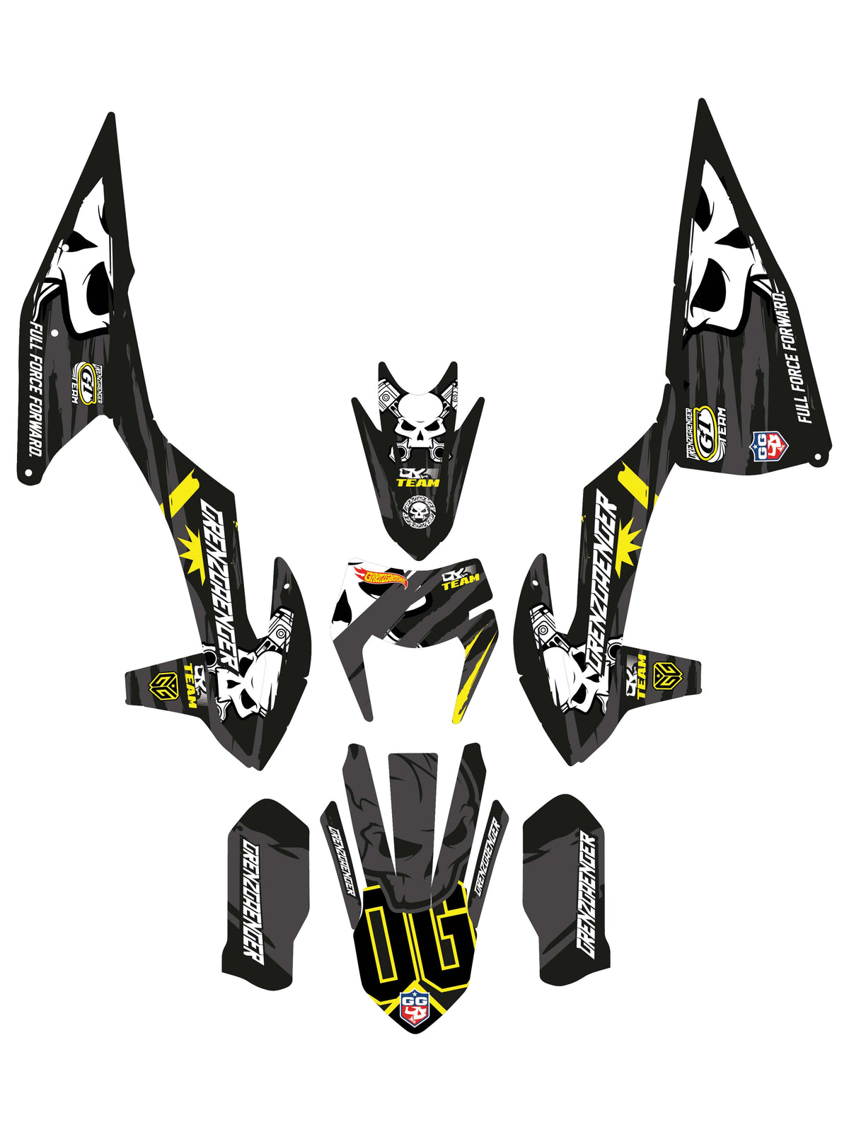 Grenzgaenger Race Graphics yellow