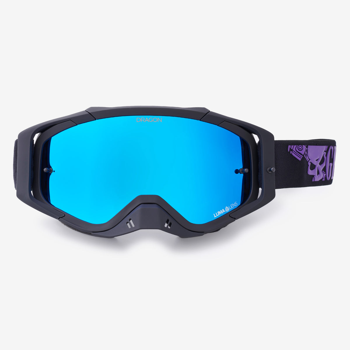 purple mx goggles Grenzgaenger MXV+ motocross goggles with Lumalens® technology