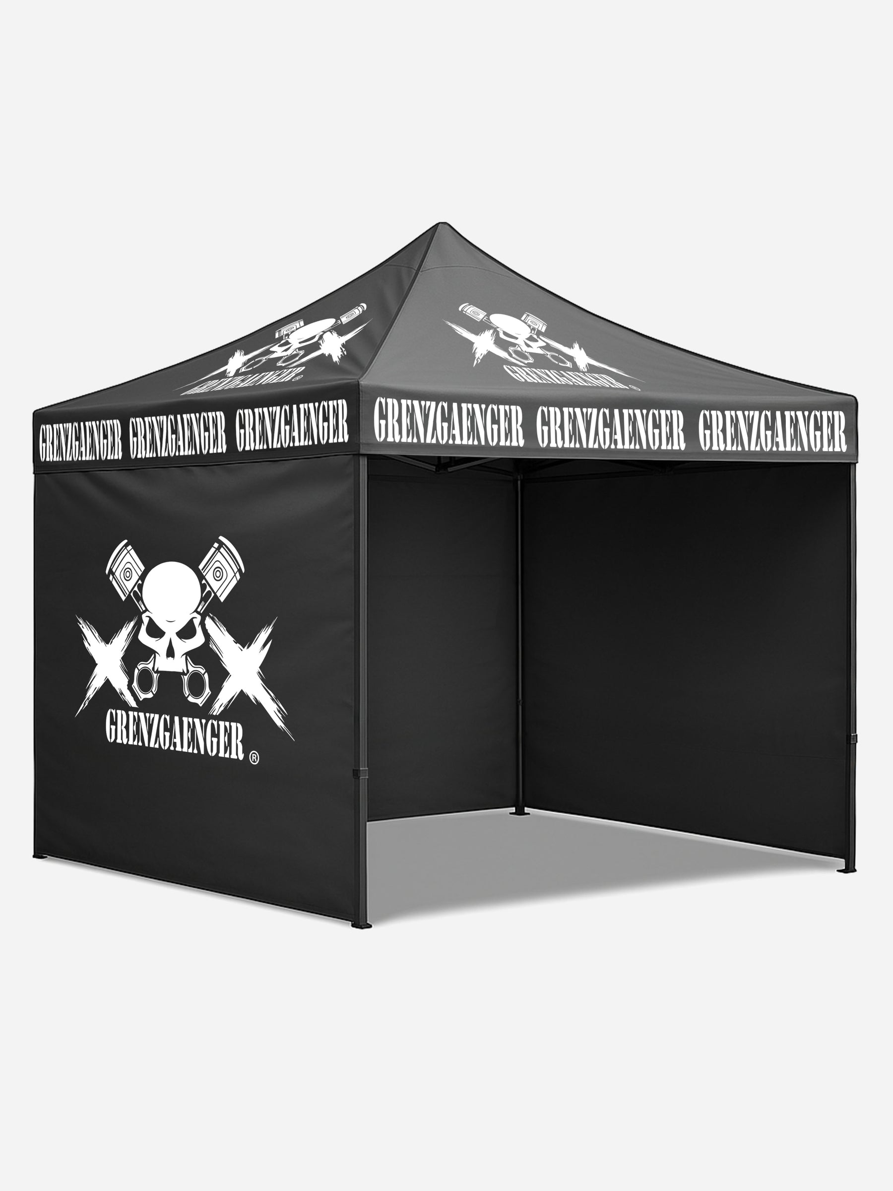 grenzgänger zelt Grenzgaenger Motocross-Rennzelt mit Logo-Seitenwänden