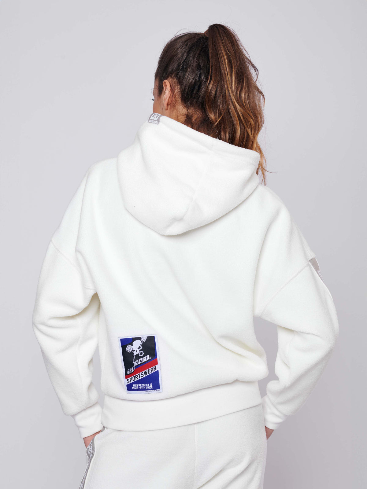 Sherpa Hoodie Women White