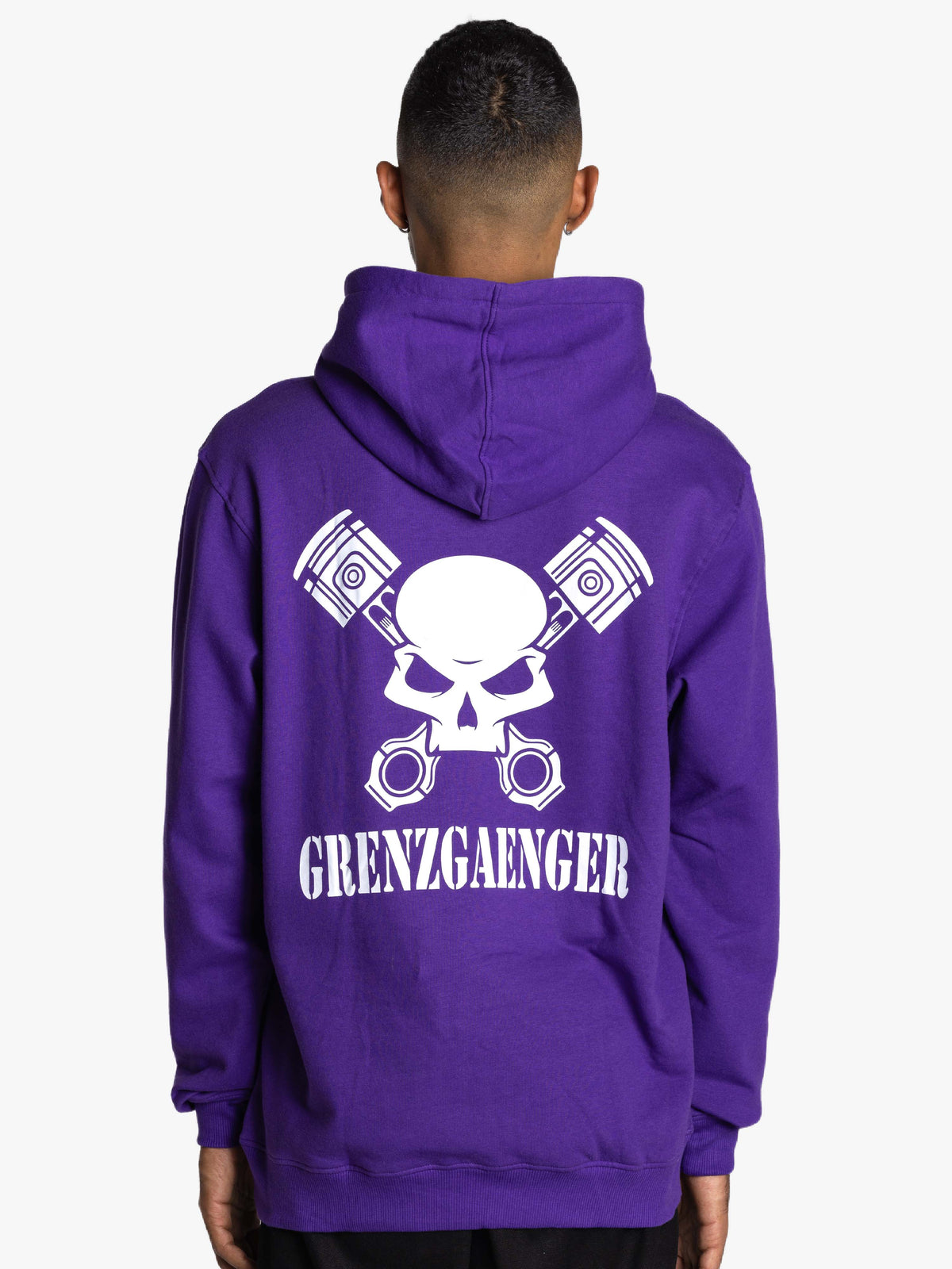 Skull Hoodie Men Purple
