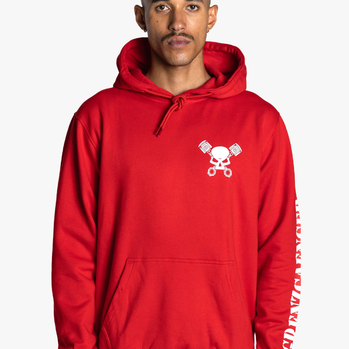 GRENZGAENGER レッド パーカー　L Grenzgaenger Shop | Skull Hoodie